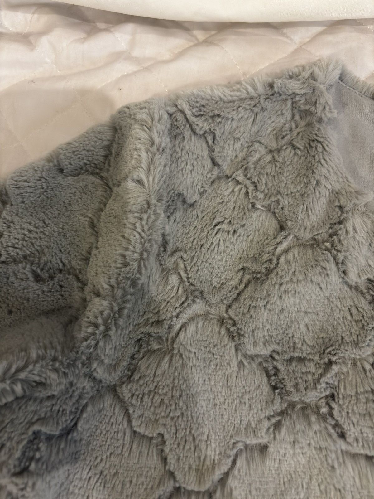 Other Light gray faux fur Jacket.wc777 Size L / US 10 / IT 46 - 4 Thumbnail
