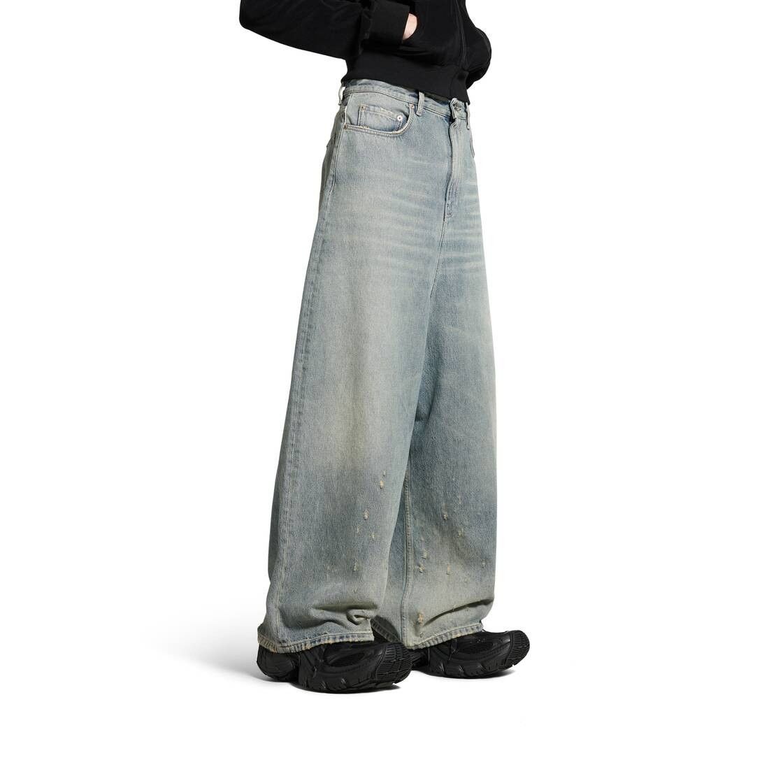 Balenciaga o1bcso1str1225 Low Crotch Pants in Blue Size US 30 / EU 46 - 5 Thumbnail
