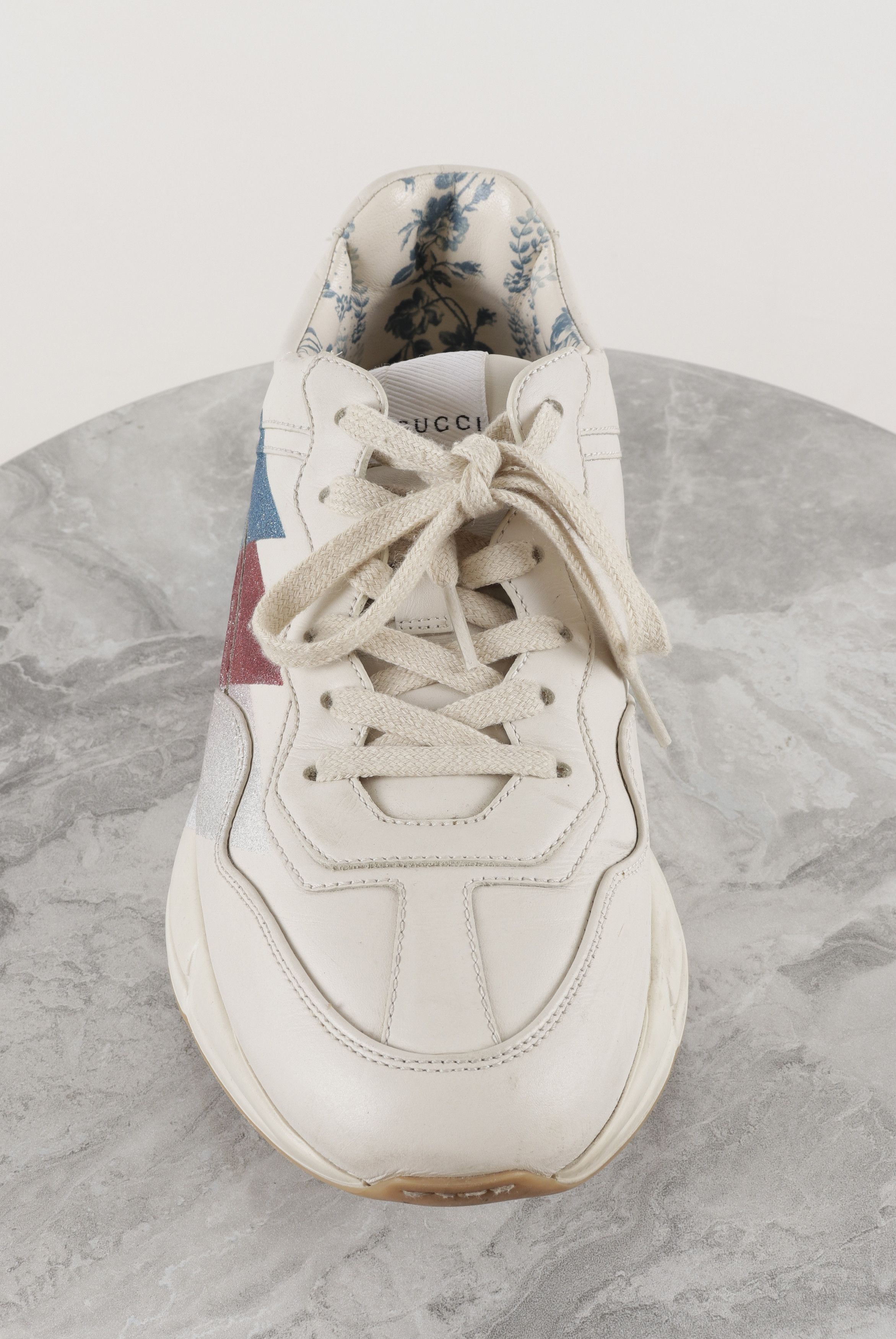 Gucci Gucci Rhyton Leather Ivory Sneakers Size US 9.5 / IT 39.5 - 15 Thumbnail