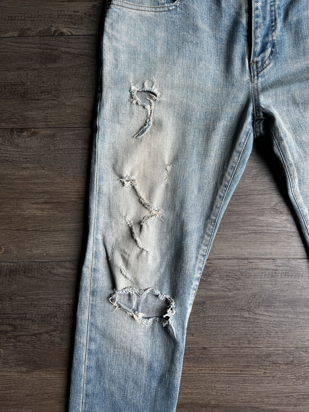 Saint Laurent Paris Saint Laurent - D02 Trash Denim (Hedi Slimane) Size US 32 / EU 48 - 4 Thumbnail