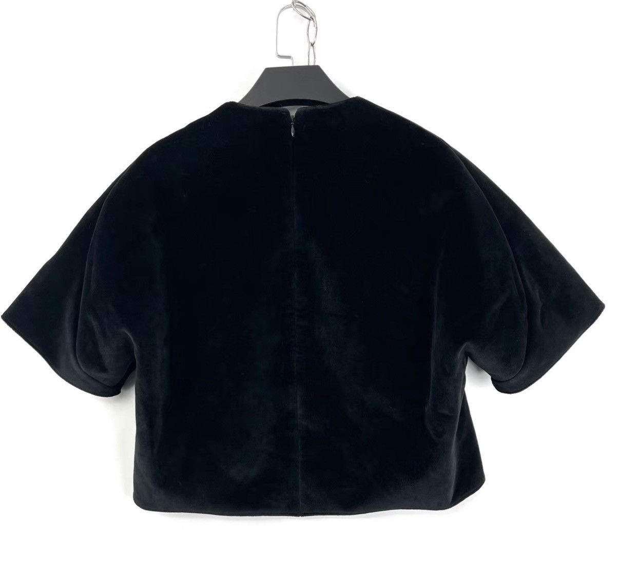 Balenciaga Balenciaga Black Velvet Heavy Embroidery Short Sleeve K12 Size XS / US 0-2 / IT 36-38 - 2 Thumbnail