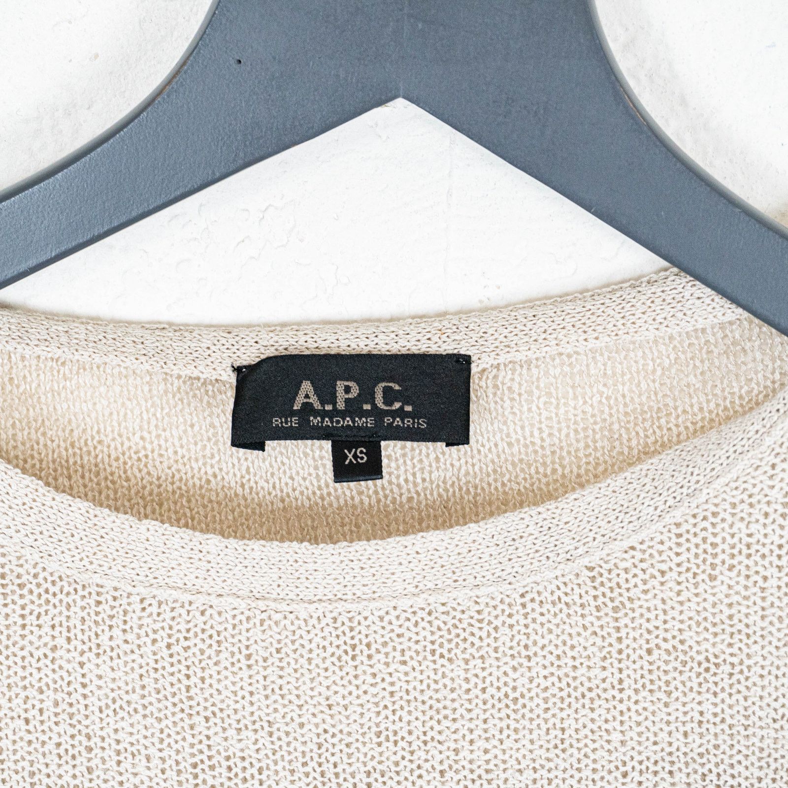 A.P.C. A.P.C. Linen Breton Striped open knit pullover size XS Size XS / US 0-2 / IT 36-38 - 3 Thumbnail