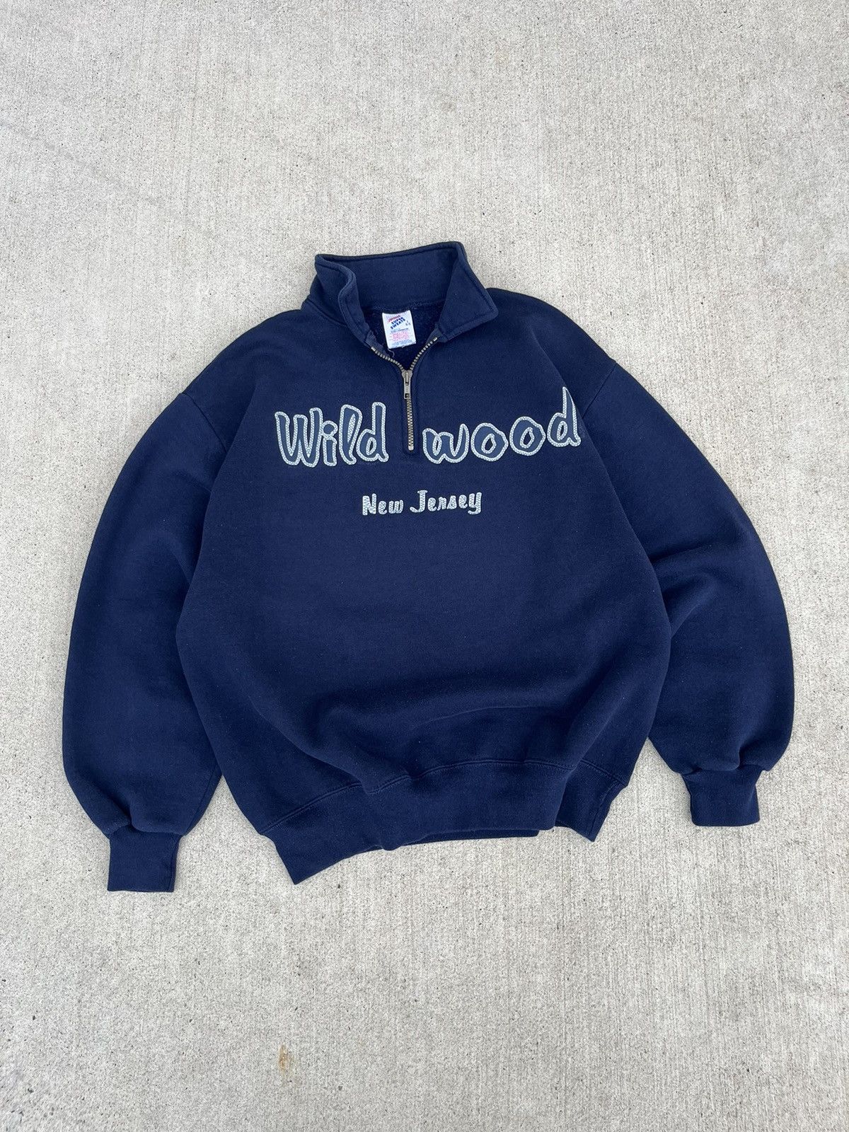 JNCO × Vintage Crazy Vintage 90’s Wildwood New Jersey Boxy Sweatshirt Size US L / EU 52-54 / 3 - 1 Thumbnail