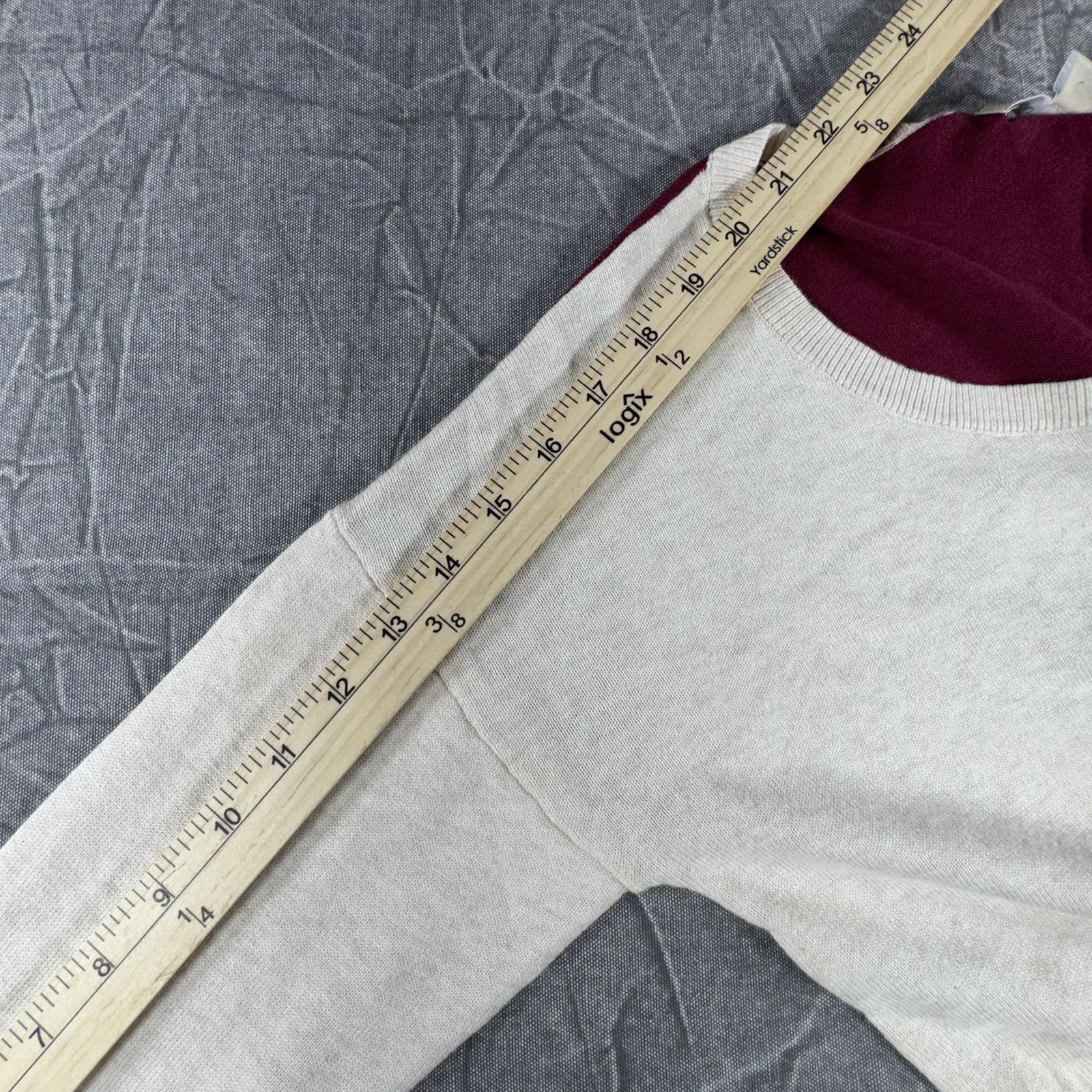 Banana Republic Banana Republic Sweater Women's S Beige Burgundy Cotton NEW Size S / US 4 / IT 40 - 5 Thumbnail