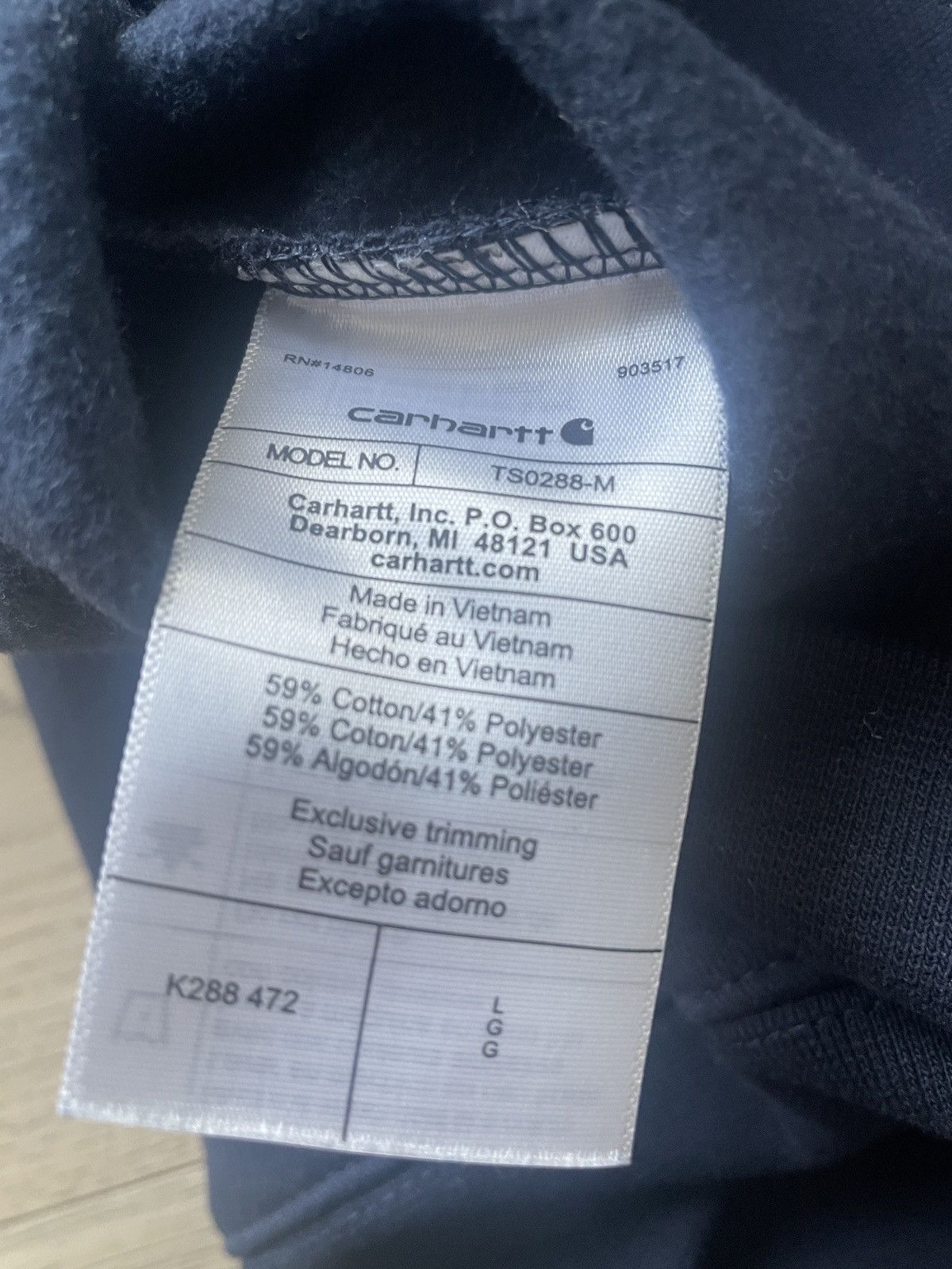 Carhartt Carhartt Hoodie Size US L / EU 52-54 / 3 - 5 Thumbnail