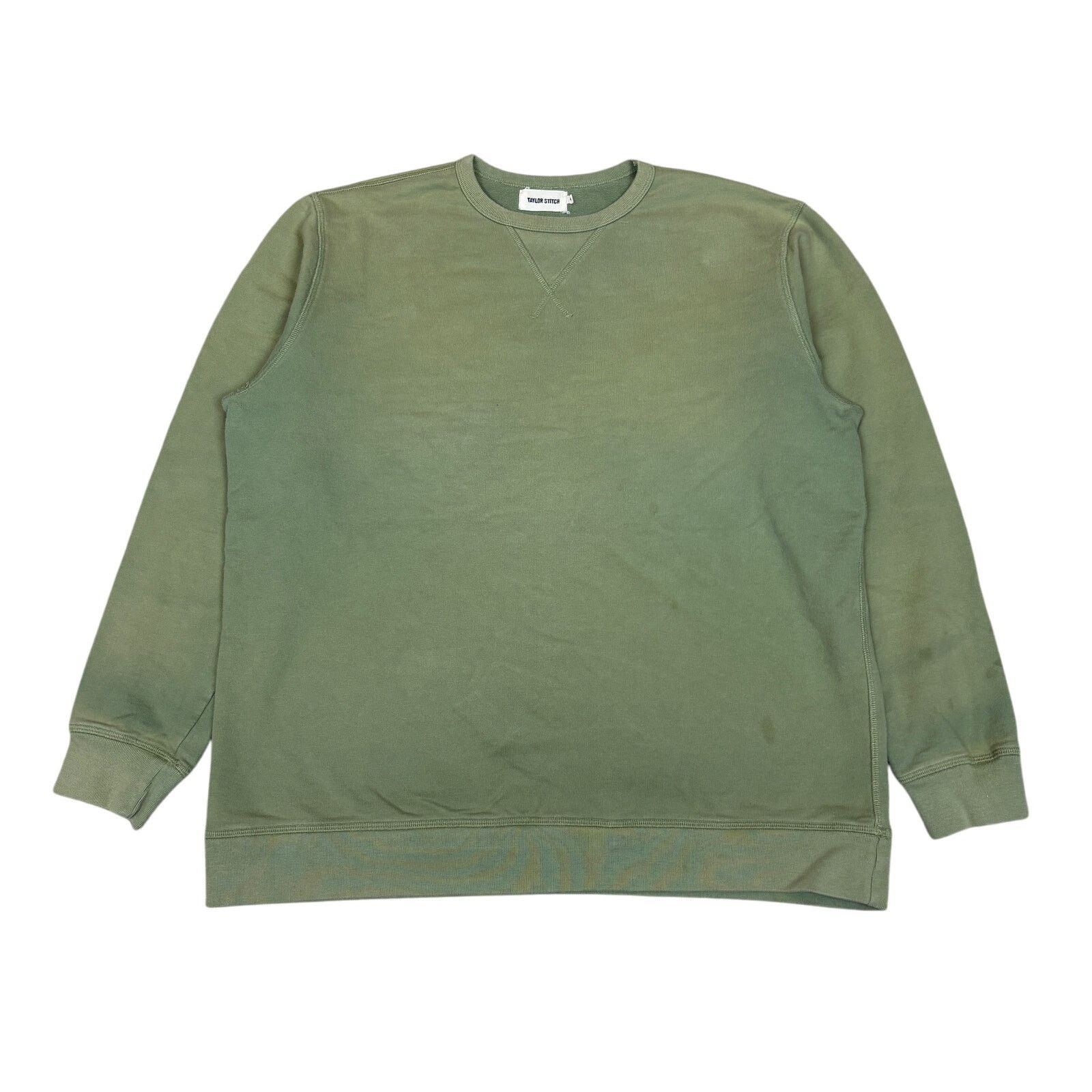 Taylor Stitch Taylor Stitch Pullover Sweatshirt Faded Green Men's XL Baggy Size US M / EU 48-50 / 2 - 1 Thumbnail