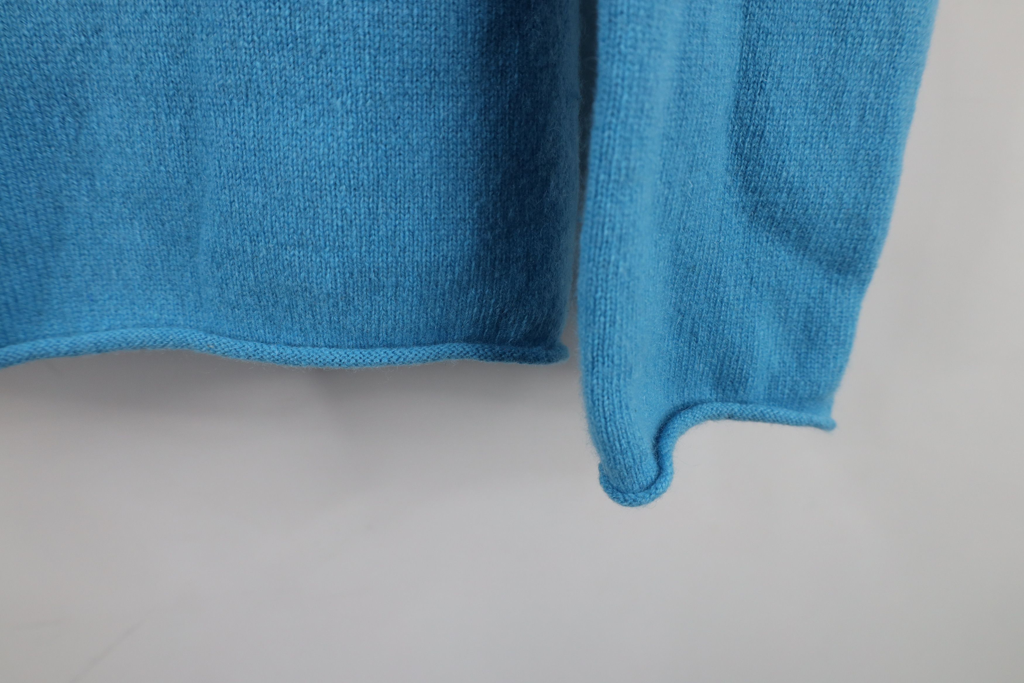 J.Crew Vintage J Crew Blank Soft Cashmere Marled Knit Sweater Blue Size M / US 6-8 / IT 42-44 - 5 Thumbnail