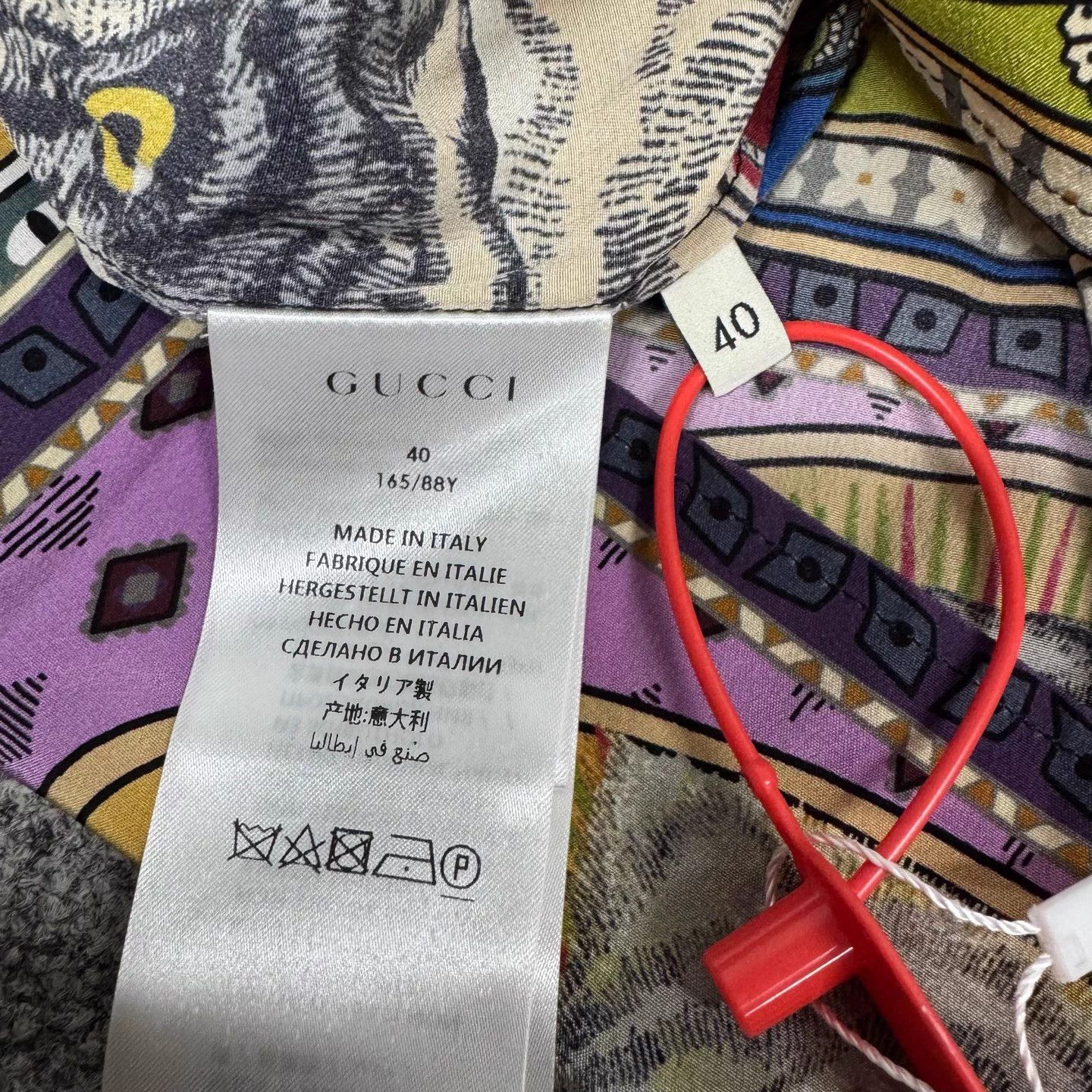 Gucci Gucci Silk Floral Tiger Shirt 40 Like New Size S / US 4 / IT 40 - 6 Thumbnail