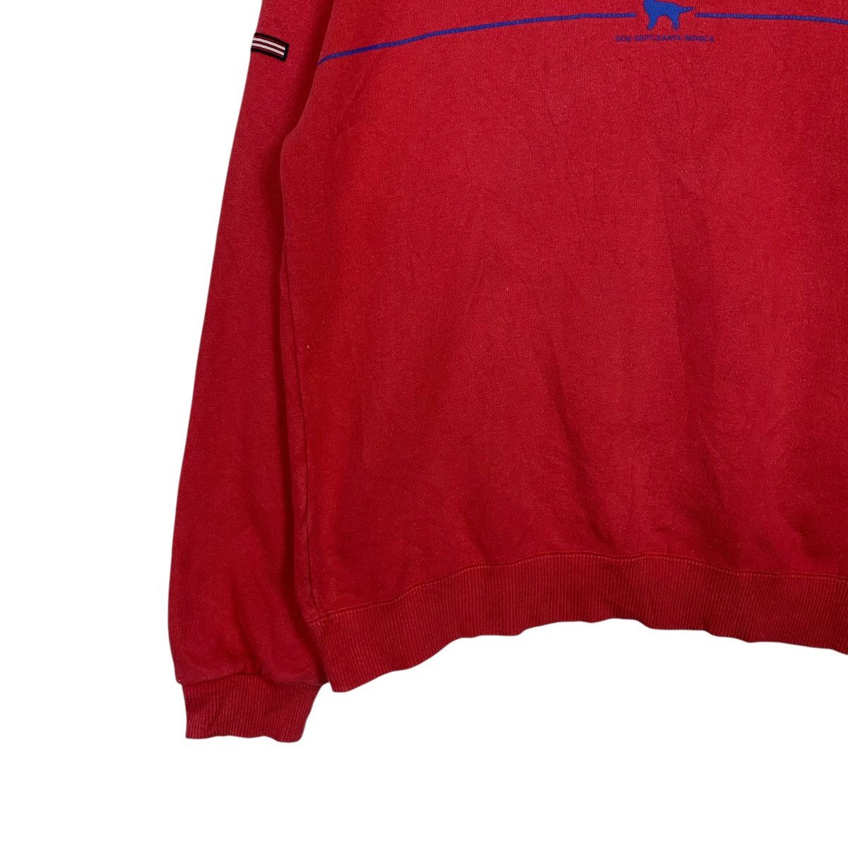 Vintage DOG DEPT Santa Monica Red Crewneck Sweatshirt #2421-C108 Size US M / EU 48-50 / 2 - 3 Thumbnail