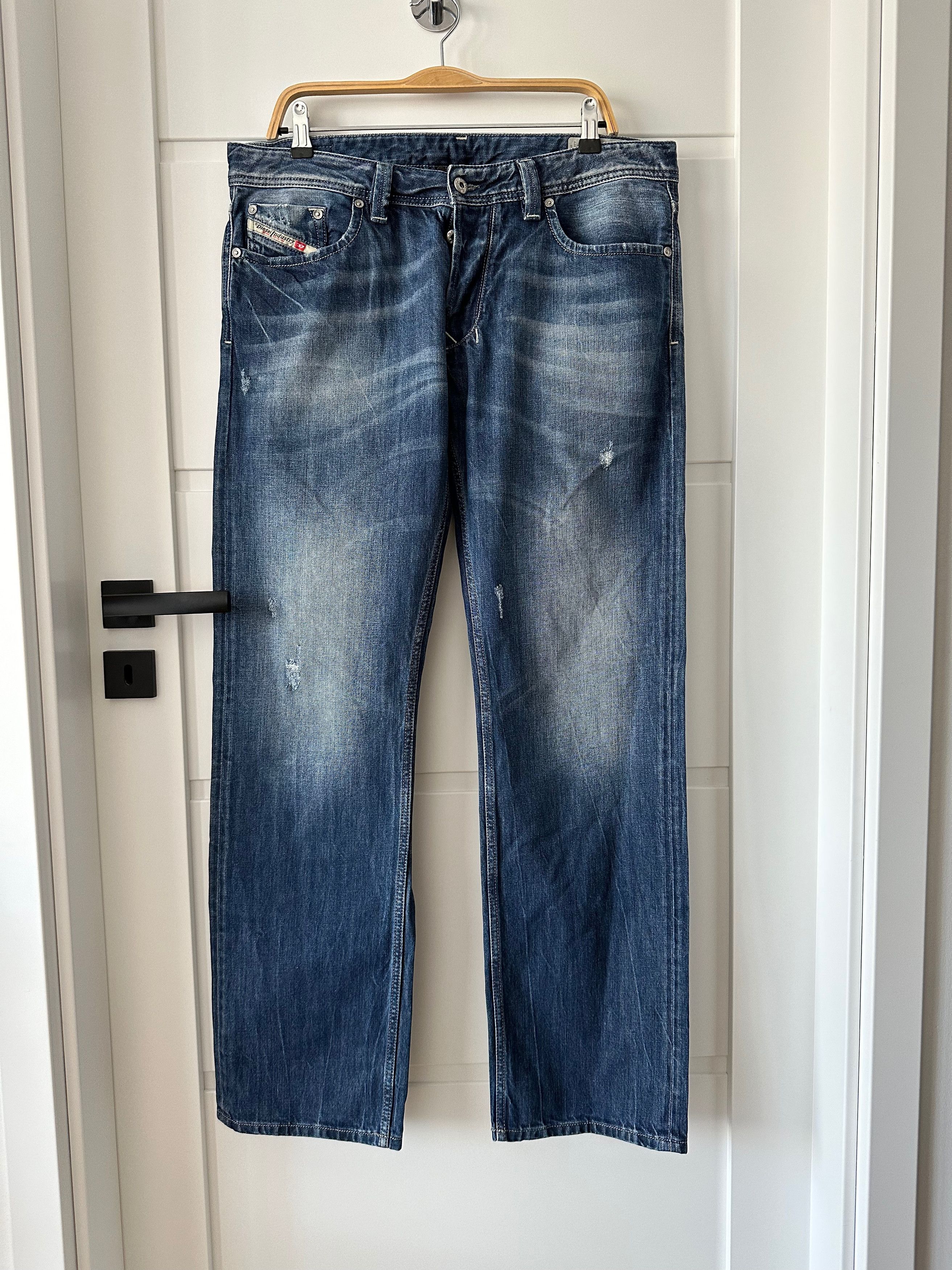 Diesel DIESEL Larkee washed blue denim regular straight pants Size US 35 - 2 Thumbnail
