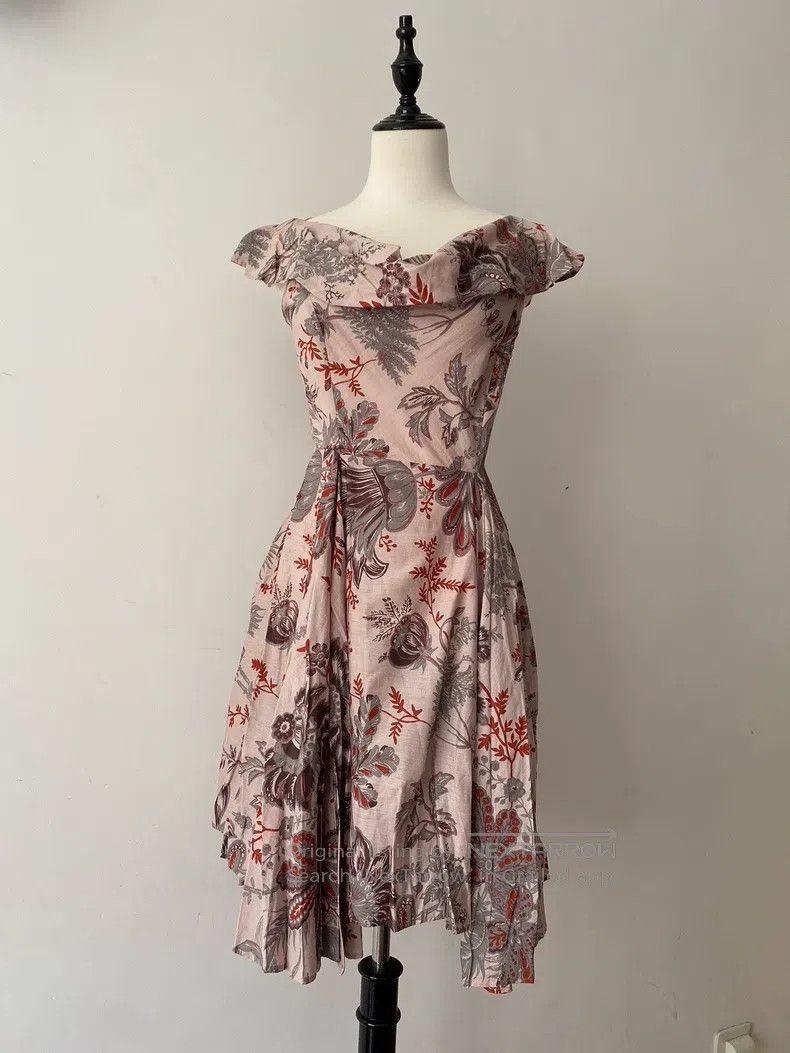 Vivienne Westwood Vivienne Westwood Floral Irregular Dangling Collar Dress Size M / US 6-8 / IT 42-44 - 1 Thumbnail
