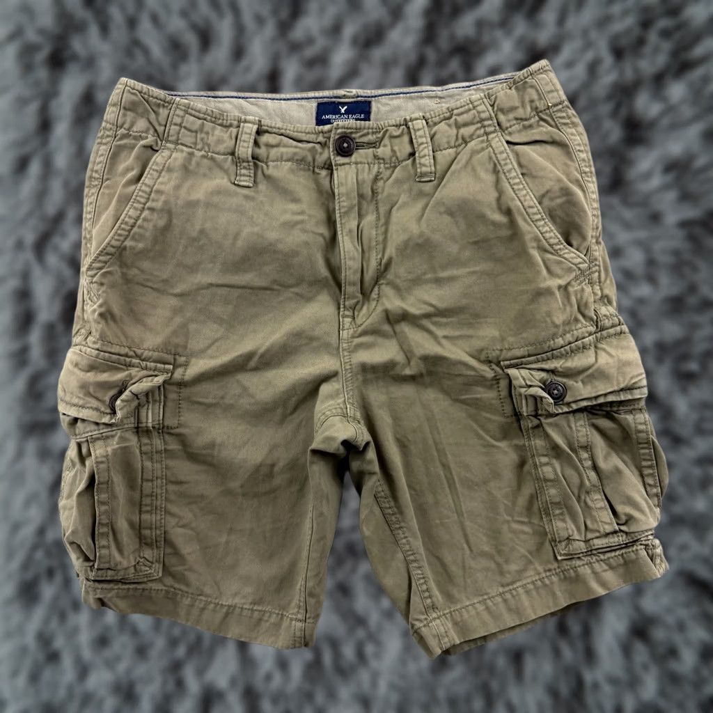 American Eagle Outfitters VINTAGE American Eagle Shorts Mens 32 Cargo Classic Chino 10” Brown Pallet Plaid Outdoor Workwear Shorts Mens Size US 32 / EU 48 - 1 Thumbnail