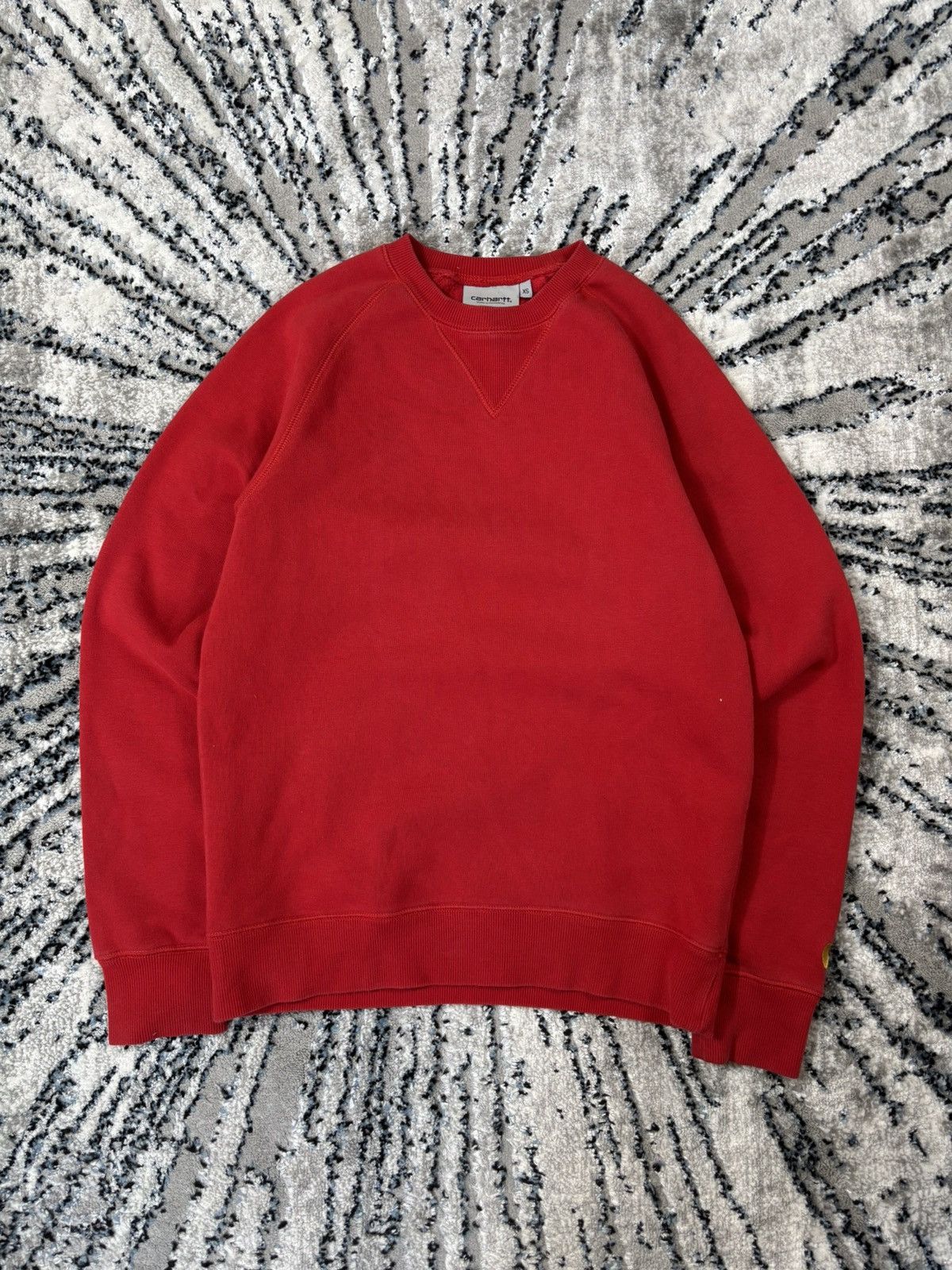 Carhartt × Vintage Vintage Carhartt Sweatshirt red drip drill USA skateboard Size US S / EU 44-46 / 1 - 1 Thumbnail