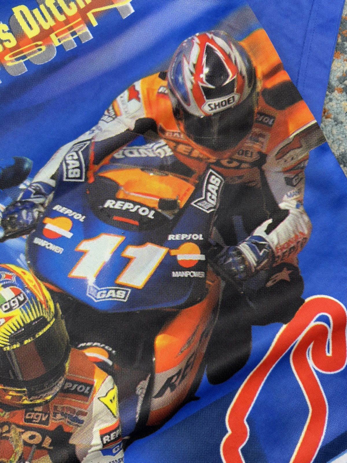 Other Vintage 90s MotoGP Gualoises Dutch TT all over print Jersey Size US M / EU 48-50 / 2 - 7 Thumbnail