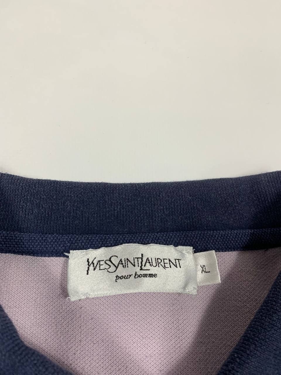 Yves Saint Laurent Yves Saint Laurent Polo Shirt Big Logo Y2K Vintage Size US XL / EU 56 / 4 - 5 Thumbnail