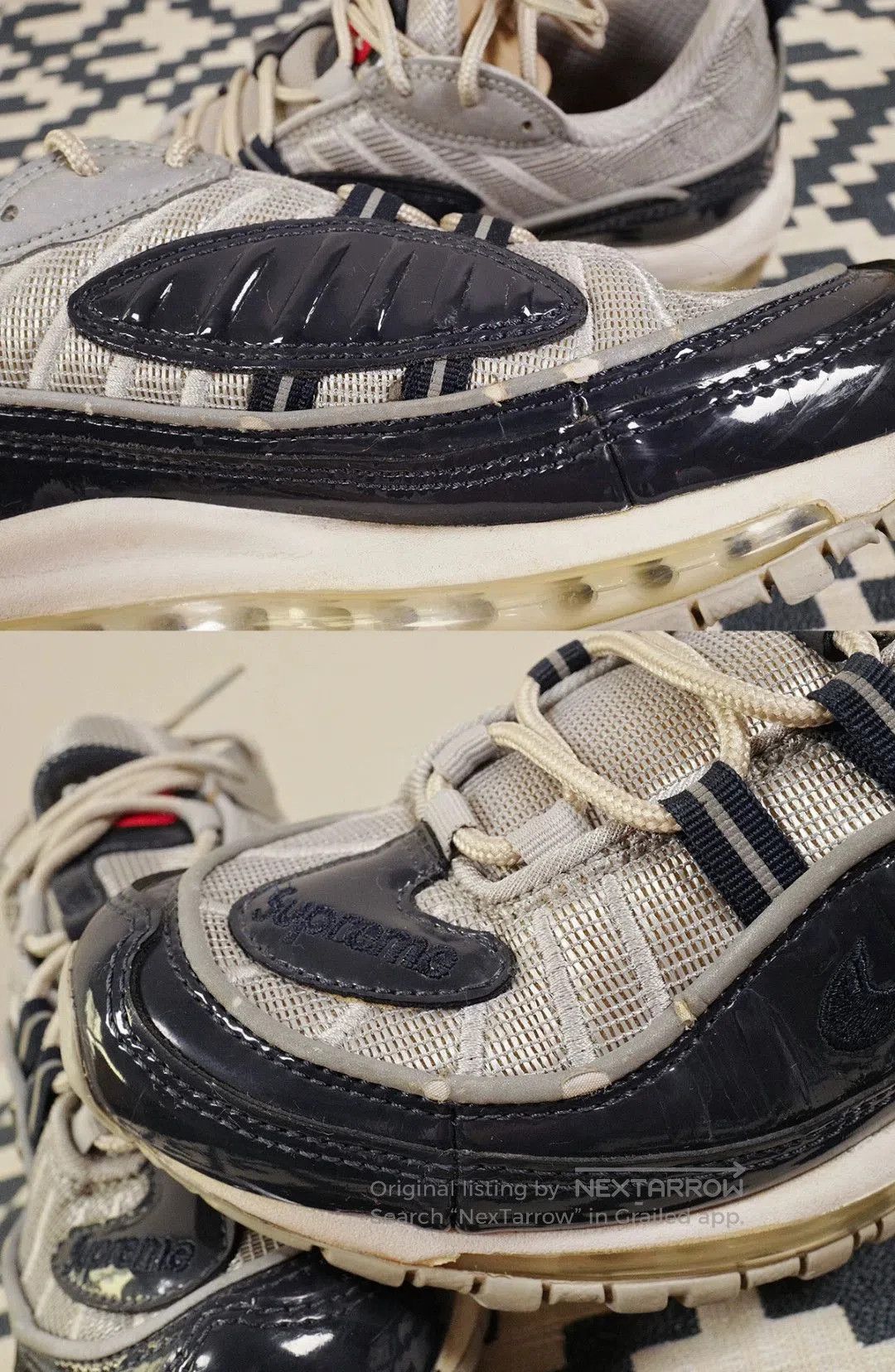Nike Supreme x Nike Air Max 98 US6.5. Size US 6.5 / EU 39-40 - 5 Thumbnail