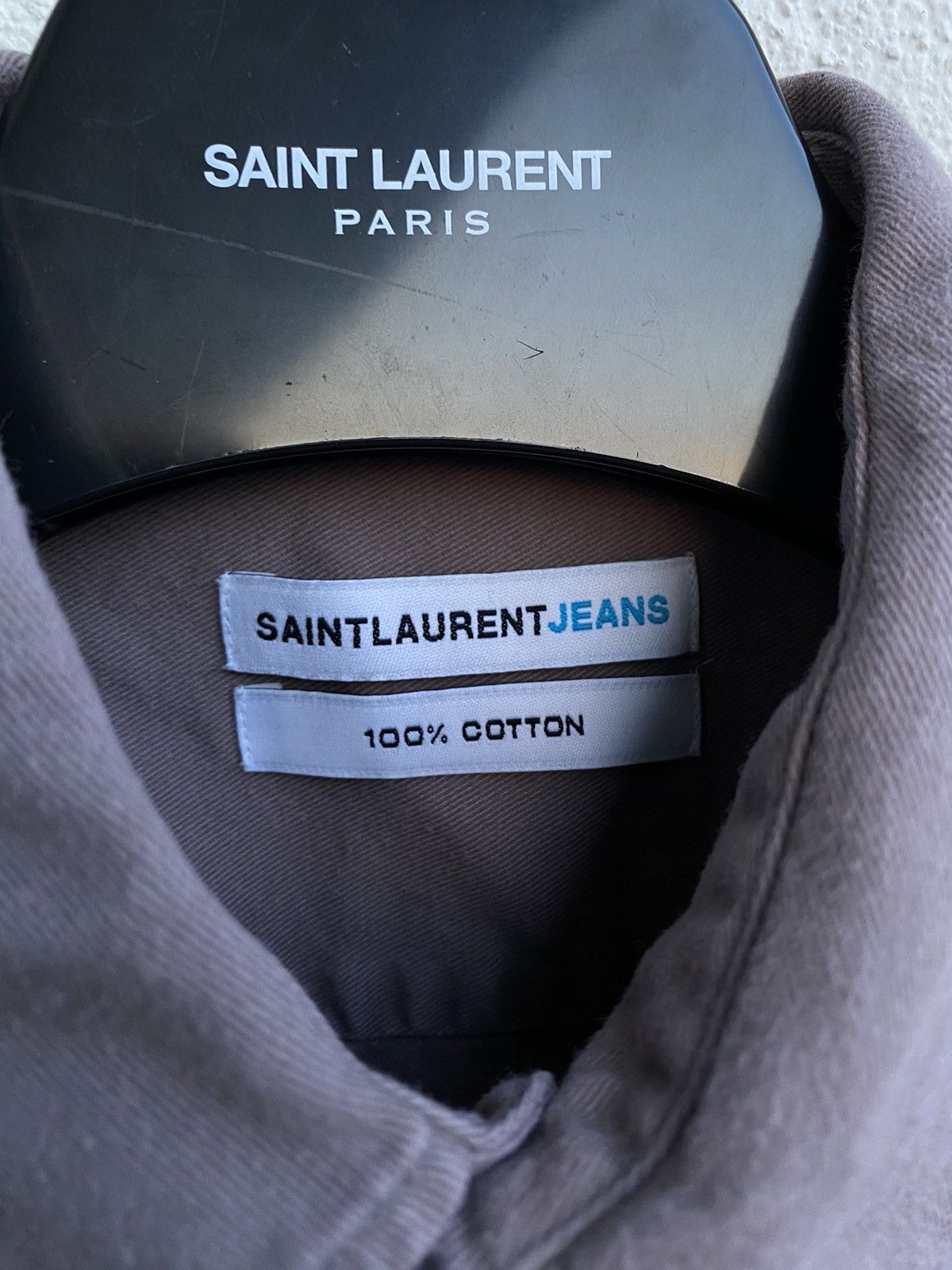 Yves Saint Laurent Heavy YSL Shirt Cotton Saint Laurent Jeans Shirt Size US L / EU 52-54 / 3 - 5 Thumbnail