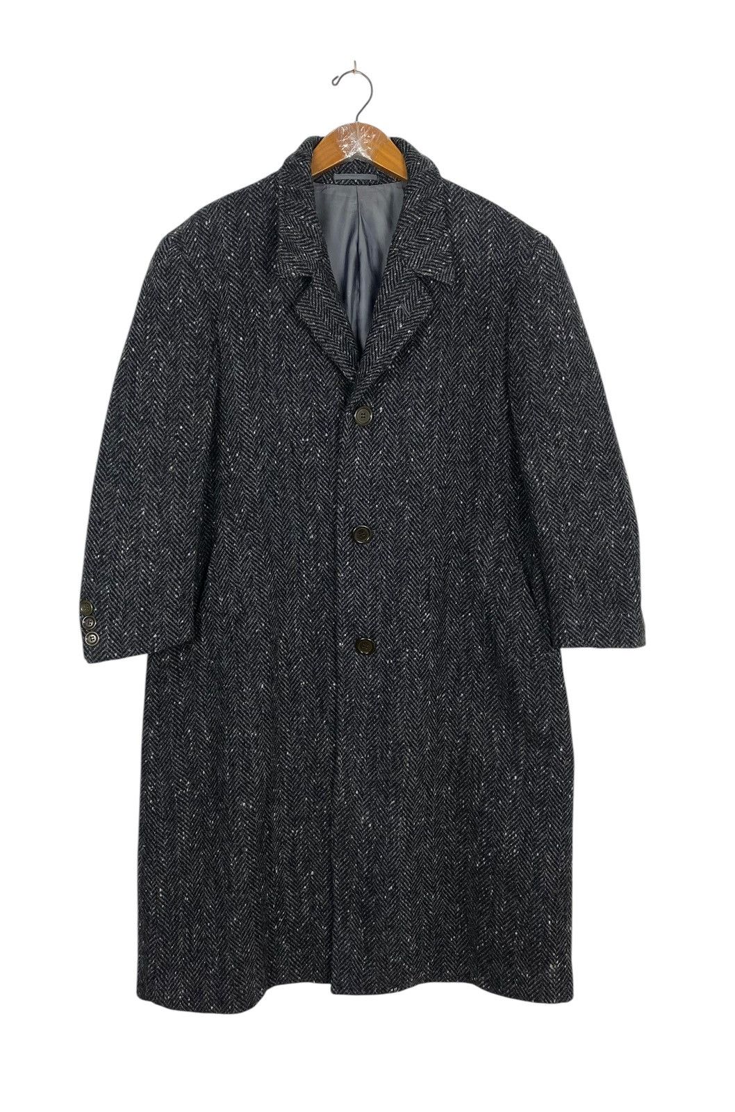 Christian Dior Monsieur Rare‼️ Vintage Christian Dior Monsieur Herringbone Wool Coat Size US S / EU 44-46 / 1 - 2 Thumbnail