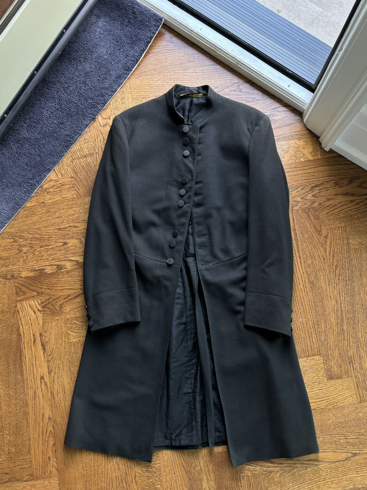 Antique Wool Frock Coat 1920s True Vintage Wool Overcoat 30s