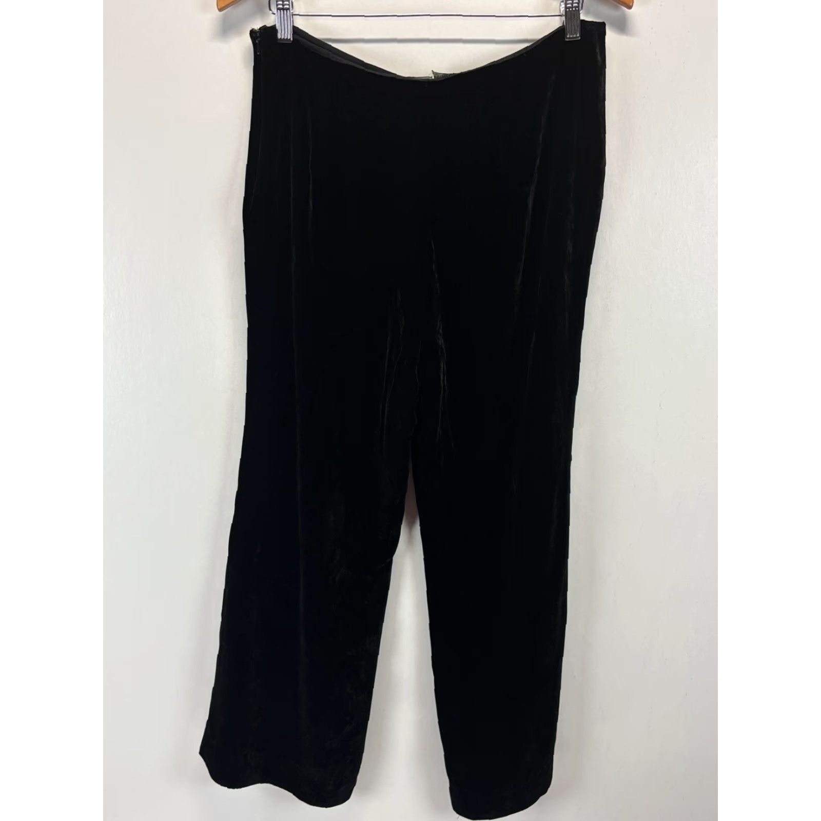 Ralph Lauren Lauren Ralph Lauren Velvet Pants Trousers Sz 10 Womens Black Lined Dress Pants Silk Blend Velvet Size 32" / US 10 / IT 46 - 3 Thumbnail