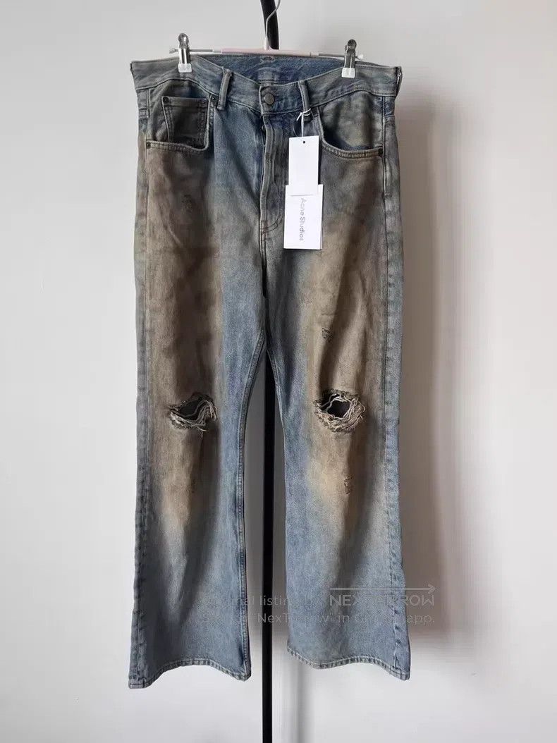 Acne Studios Acne Studios 2021M Vintage Mid-Rise Zipper Loose Straight Size US 29 - 1 Thumbnail