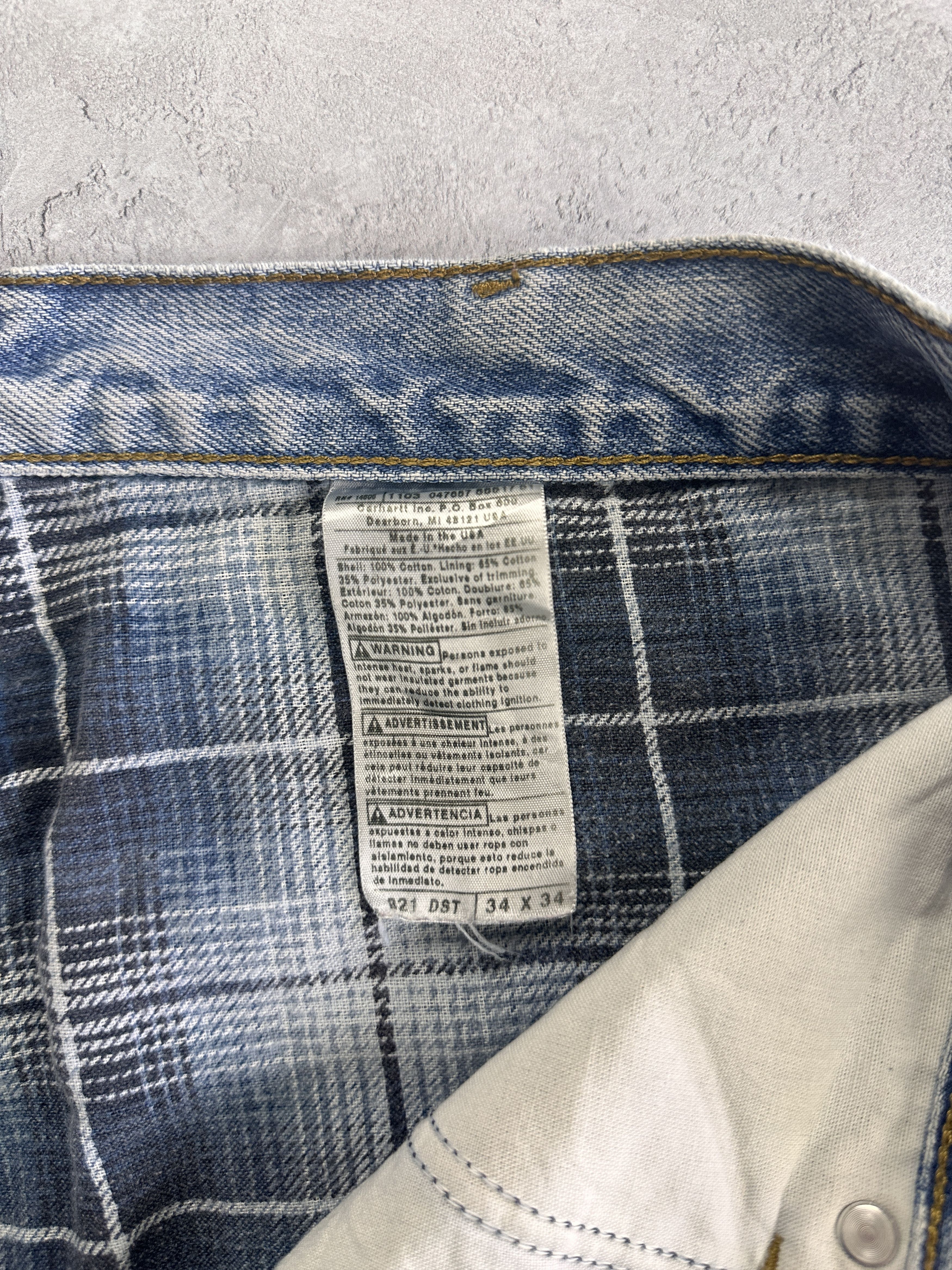 Carhartt × Vintage Vintage Carhartt Workwear Denim Flannel Lined Pant Size US 34 / EU 50 - 6 Thumbnail