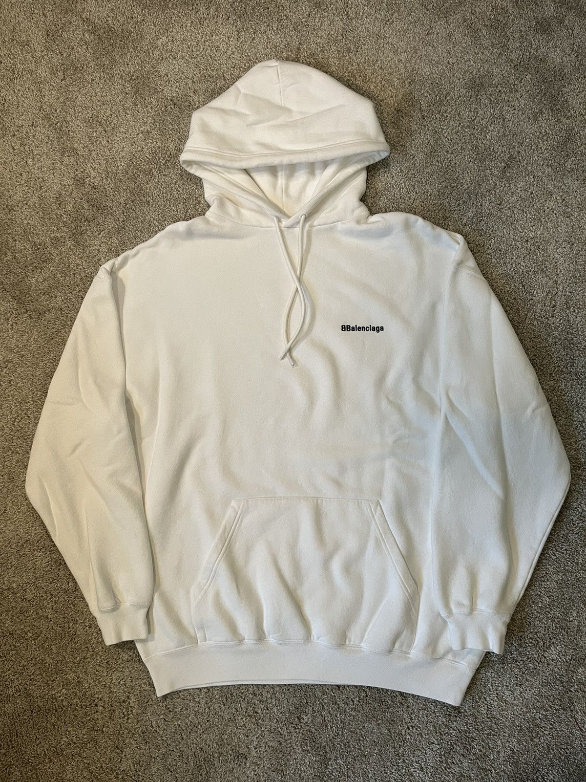 Balenciaga Balenciaga Logo Hoodie Sweatshirt Size US M / EU 48-50 / 2 - 2 Thumbnail