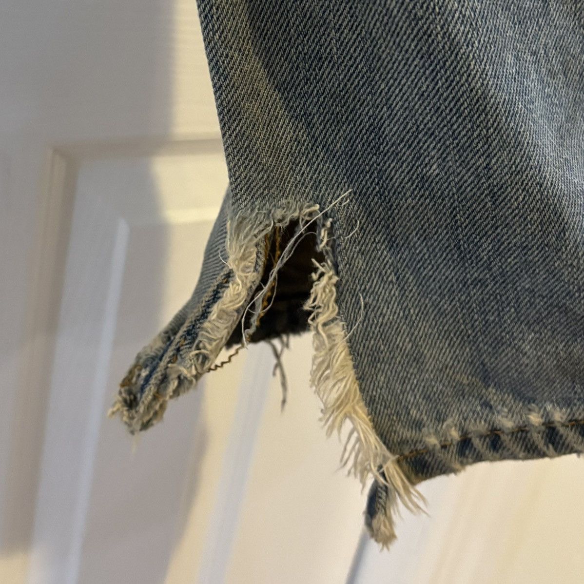 Levi's Levi’s 505 Handmade Shashiko Stiched Repaired Jeans Size US 31 - 5 Thumbnail