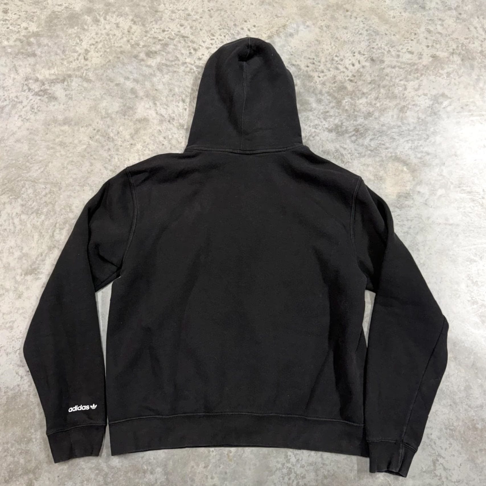 Adidas Adidas Originals Hoodie Sweatshirt Mens Large Black Graphic Print Logo Pullover Hooded Size US L / EU 52-54 / 3 - 6 Thumbnail
