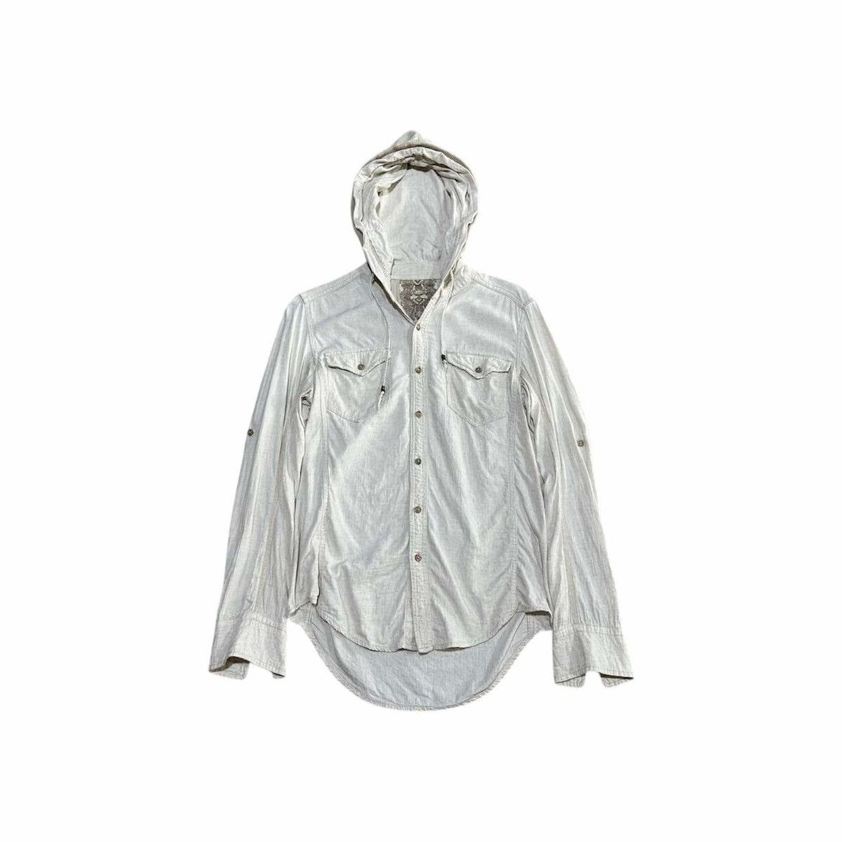 🔥Sick Y2K Goa Hooded Military Cargo Shirt