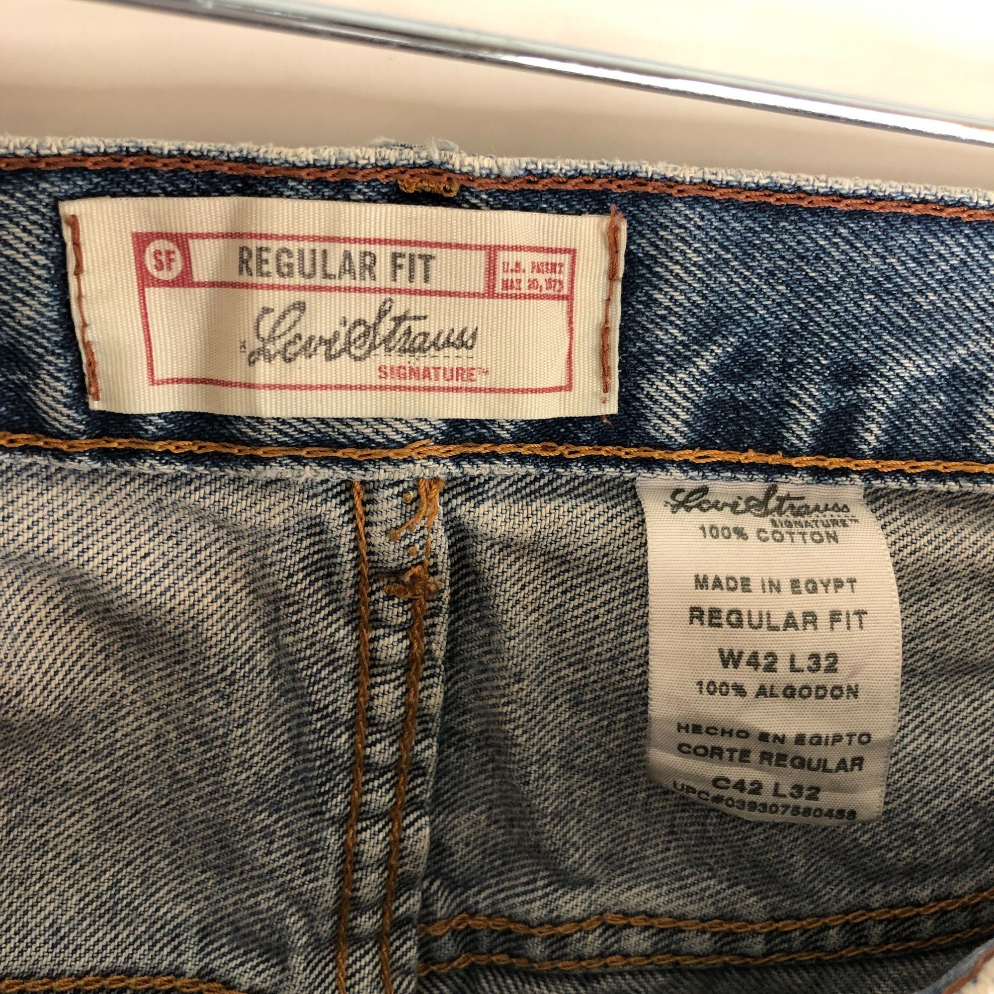 Levi's Levi Strauss Signature Mens Jeans Regular Fit Medium Wash 10 Size US 42 / EU 58 - 3 Thumbnail