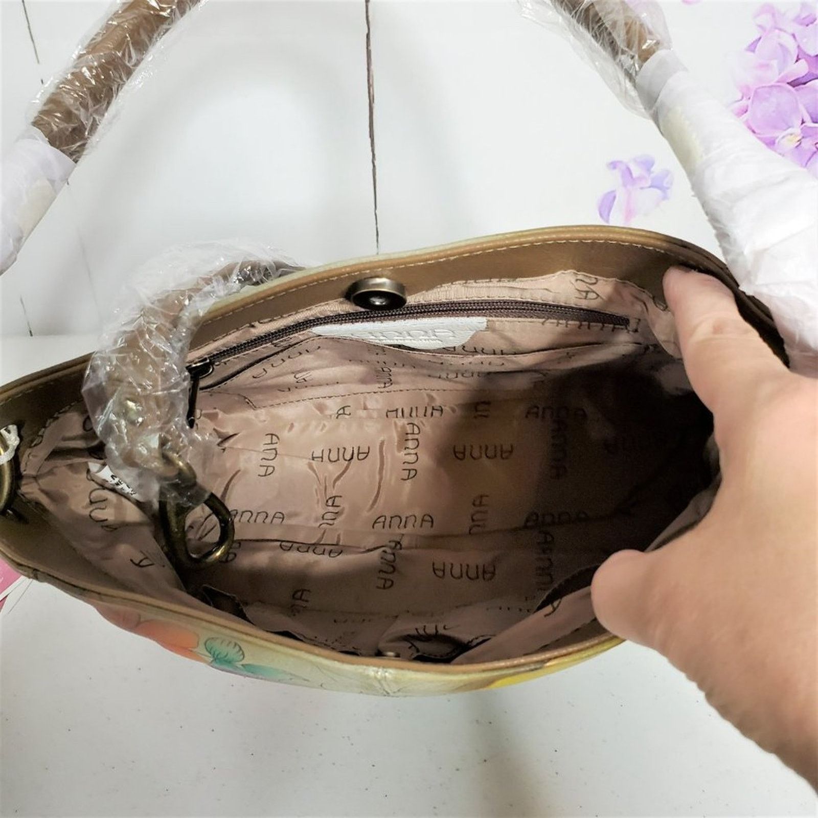 Other Anuschka Anna Butterfly Paradise Leather Crossbody Bag Size ONE SIZE - 6 Thumbnail