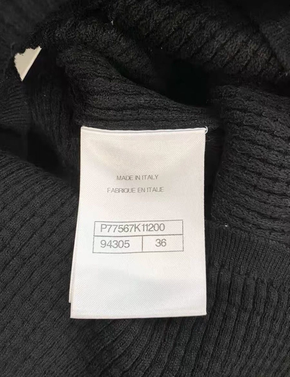 Chanel Chanel 24A Classic Black Waffle Knit Camisole Top J33 Size XXS / US 00 / IT 34 - 4 Thumbnail