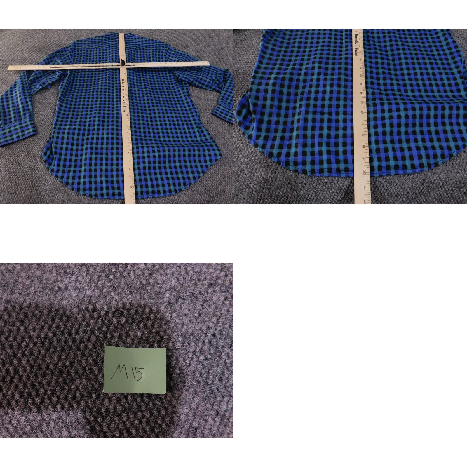 Robert Graham Robert Graham Shirt Mens Large Blue Black Plaid Long Sleeve Button-Up Modern Fit Size US L / EU 52-54 / 3 - 10 Thumbnail