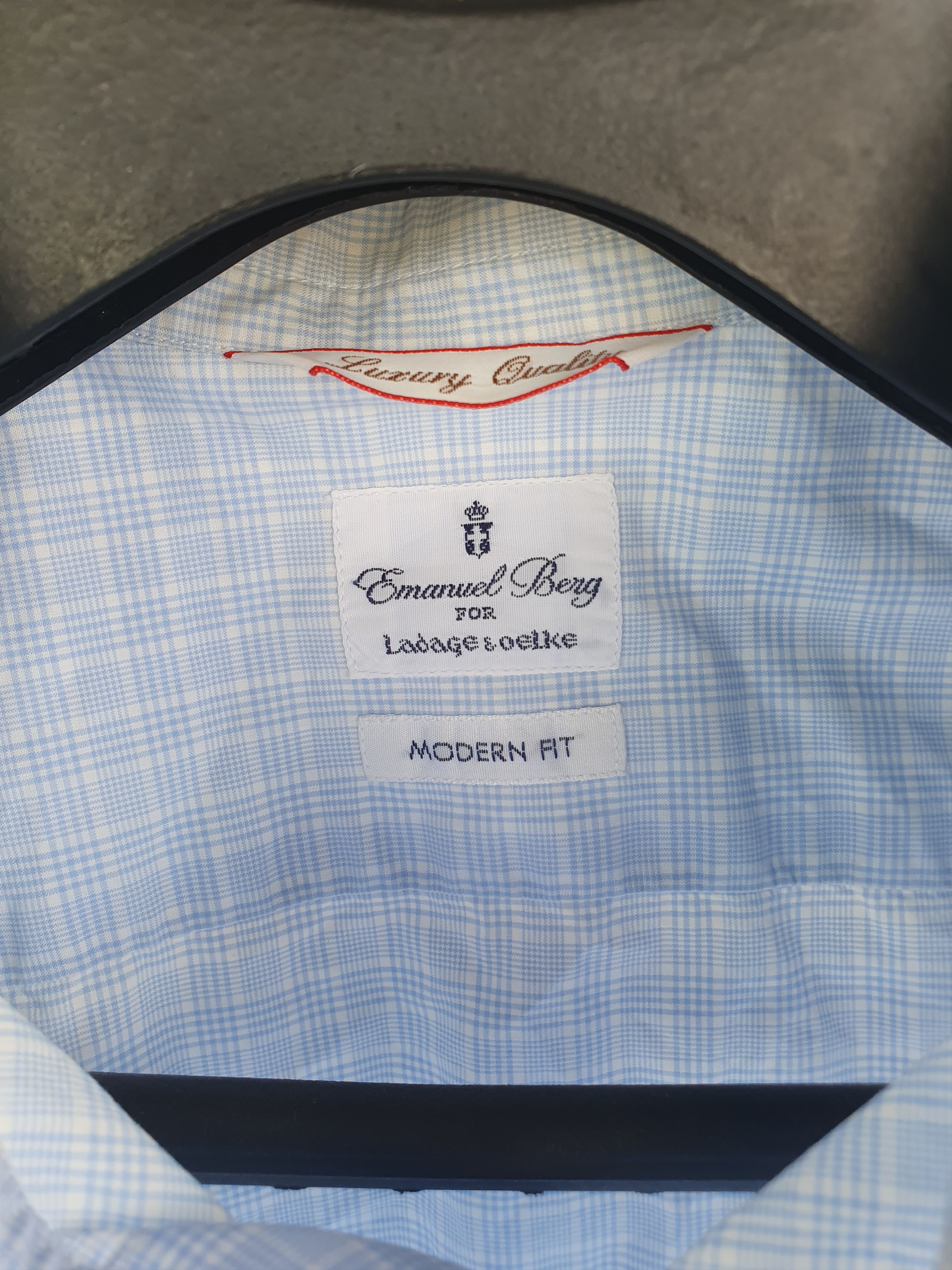 Swagger Emanuel Berg for Ladage & Oelke Dress Shirt sz 42cm/16 1/2 Size US L / EU 52-54 / 3 - 4 Thumbnail