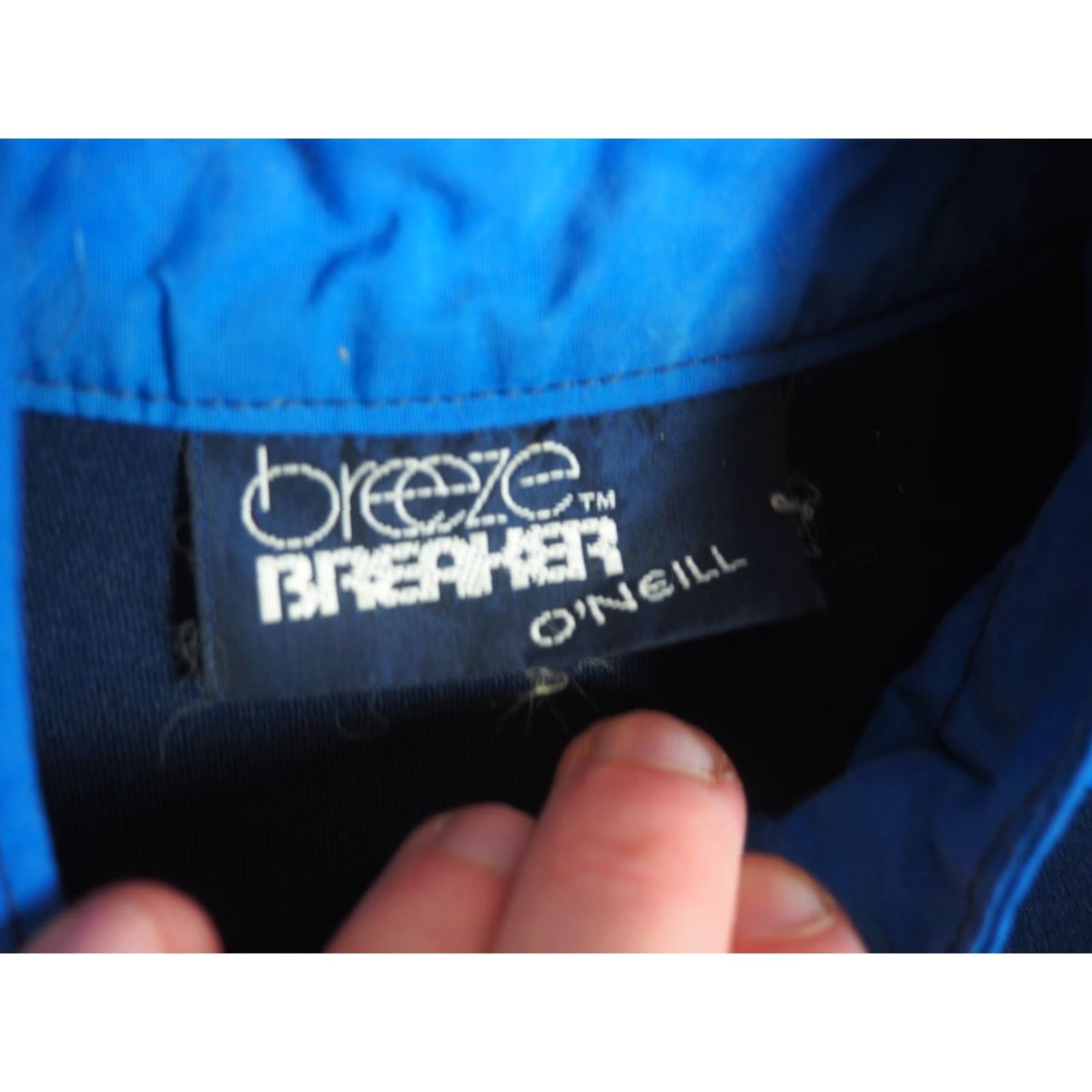 O'Neill VINTAGE O'Neill Jacket Full Zip Neoprene Blue XS Womens 80s 90s Breeze Breaker Nylon Nylon Lining Water Sports 90s 80s Theme Basic Jacket Size XS / US 0-2 / IT 36-38 - 5 Thumbnail