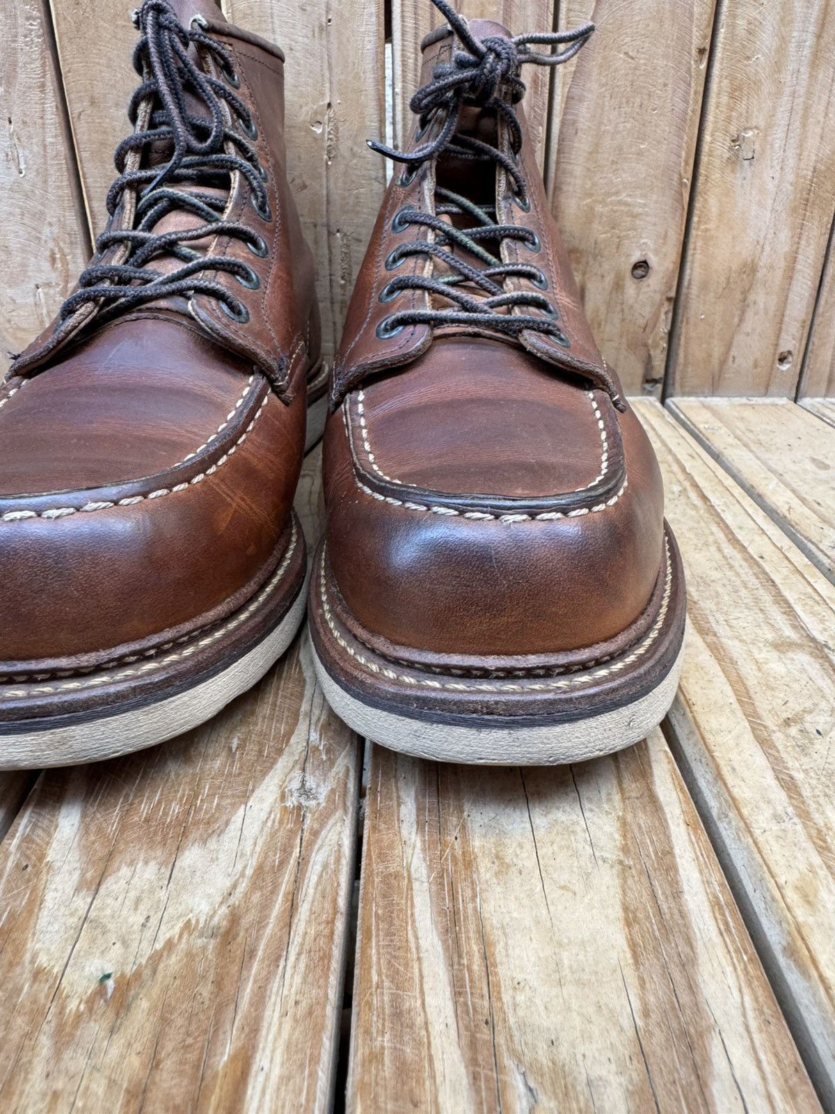 Red Wing Red Wing 1907 Copper Rough Brown Boots UK 7.5 D | EUR 41.5 Size US 8.5 / EU 41-42 - 8 Thumbnail