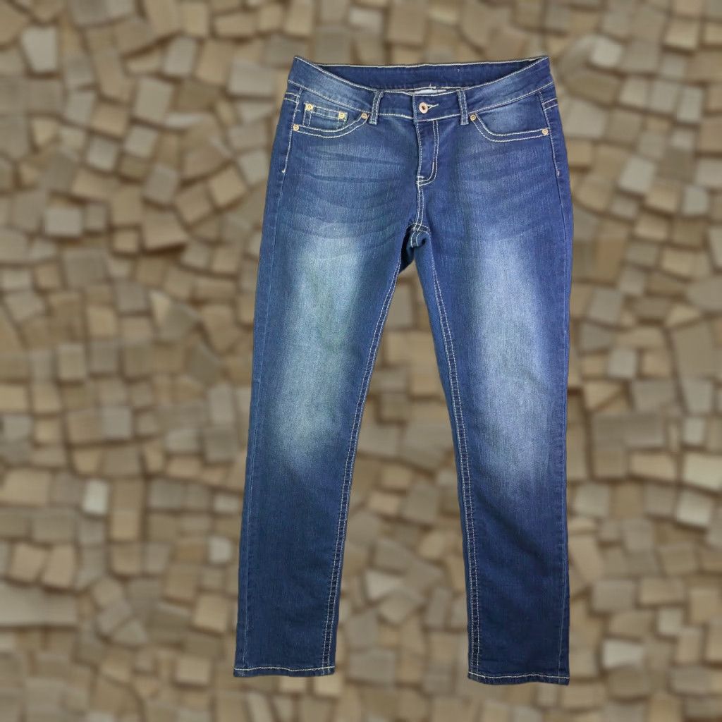 Denime cglcg Jeans Mid Rise Straight Leg Womens Size 6 Blue Denim Jeans Size 28" / US 6 / IT 42 - 1 Thumbnail