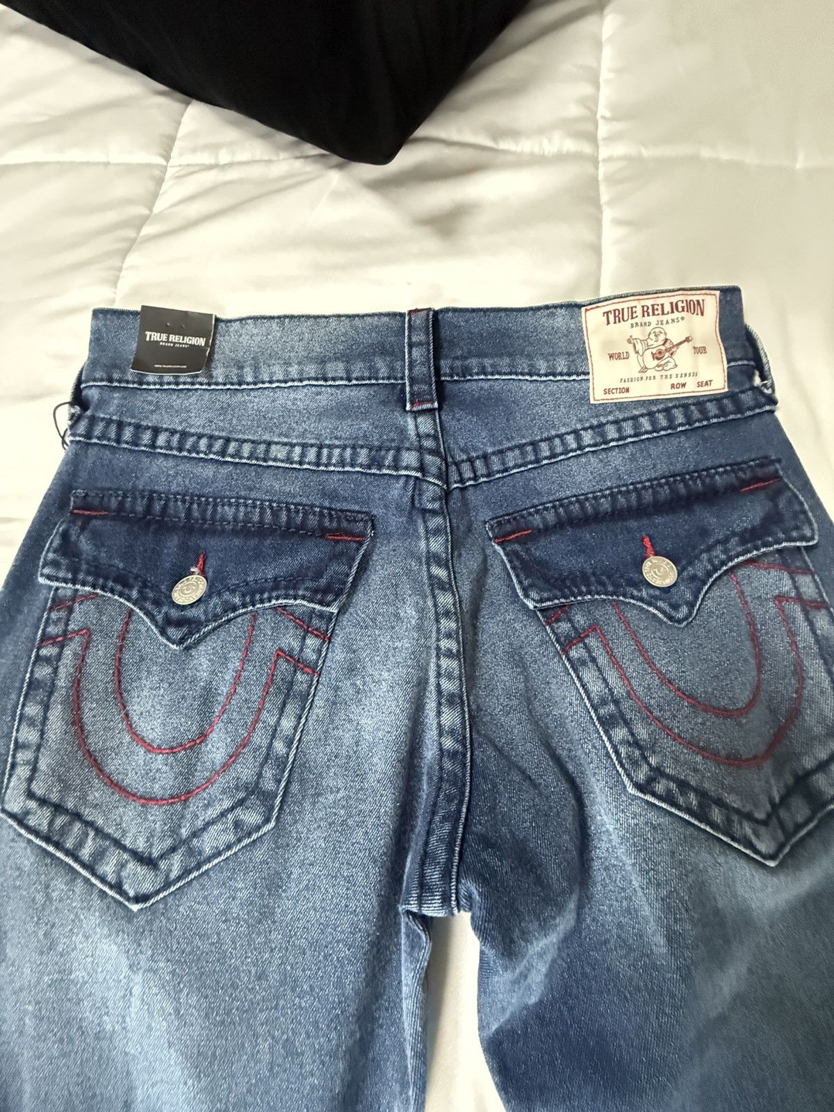 True Religion True Religion Ricky Straight Relaxed Jeans Size US 32 / EU 48 - 4 Thumbnail