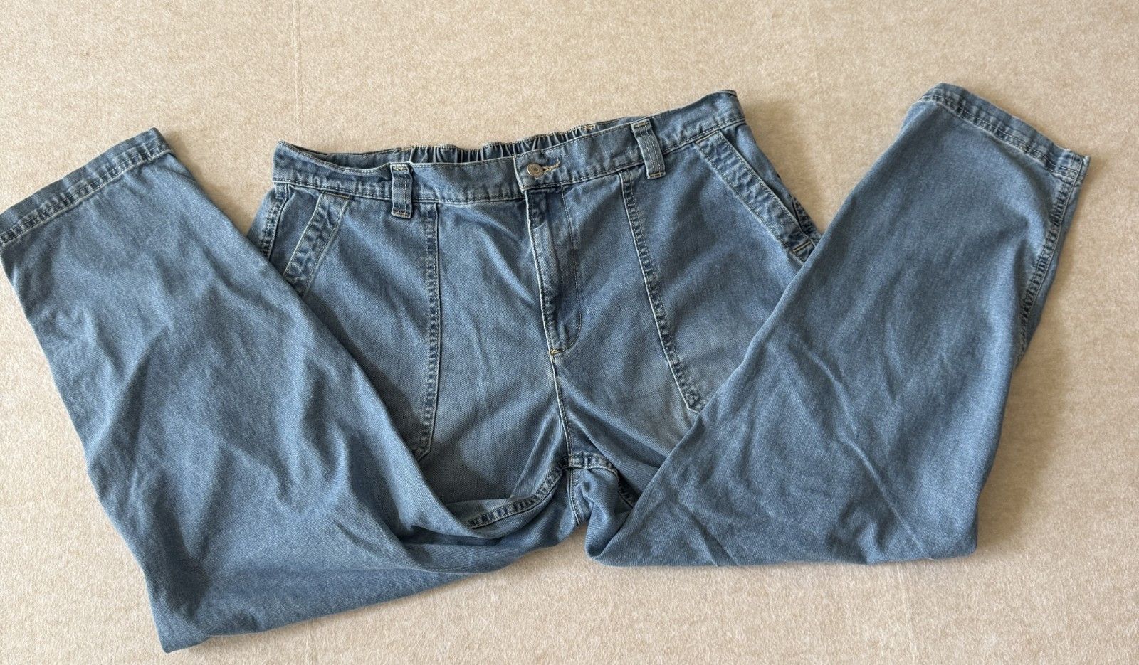 Old Navy Old Navy Womens XL Jean Chinos Baggy High Rise Denim Pants Size 36" / US 14 / IT 50 - 9 Thumbnail