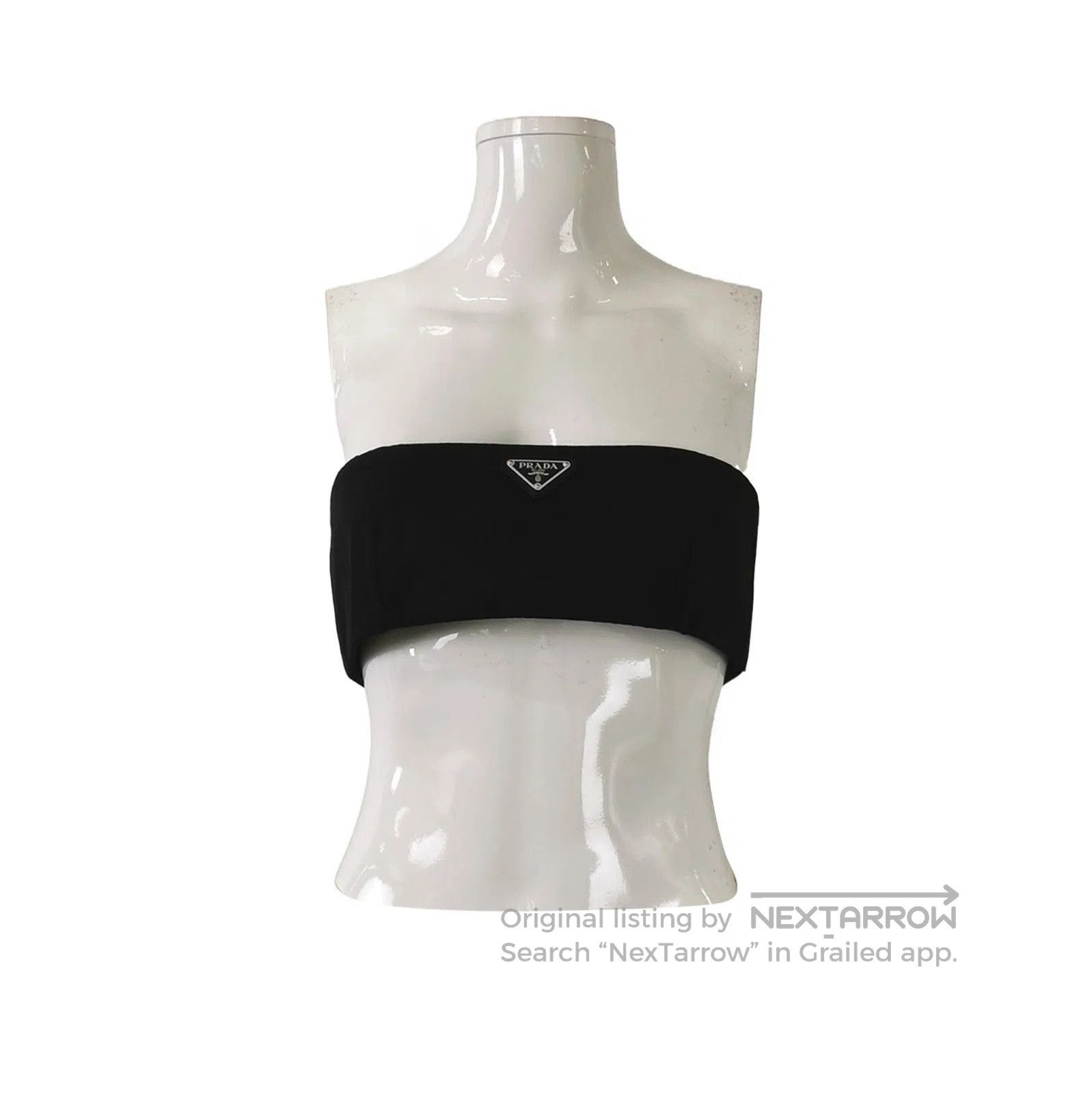 Prada Prada Black Logo Bandeau Top . Size XL / US 12-14 / IT 48-50 - 1 Thumbnail