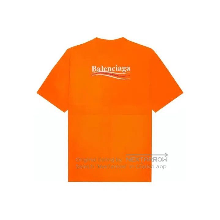 Balenciaga Balenciaga SS21 Orange Short Sleeve T. Size US S / EU 44-46 / 1 - 1 Thumbnail