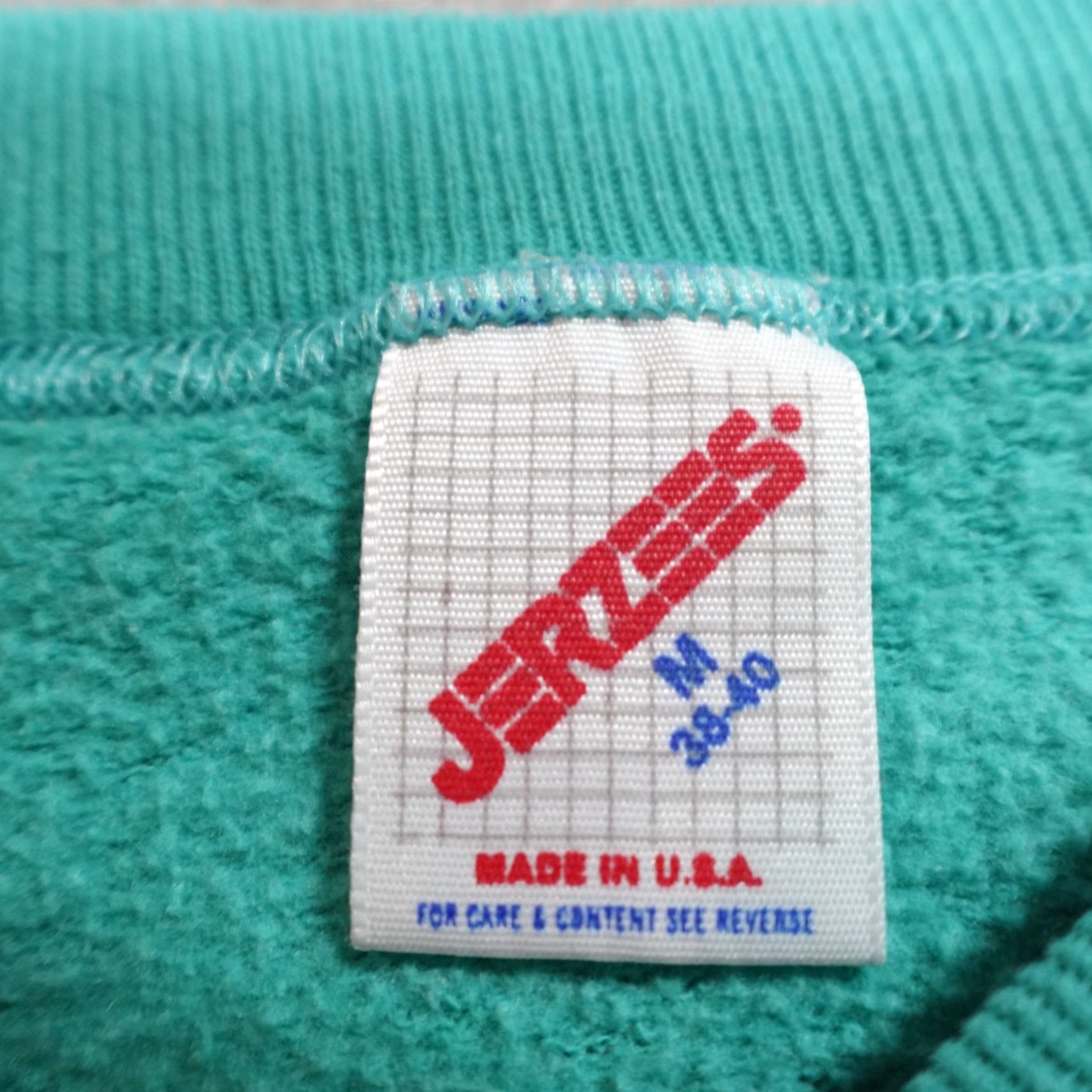 Vintage VINTAGE San Diego Sweatshirt Shirt Men S Blue Green Teal Raglan Walking Fish USA Style Pullover Knit Cotton Polyester Size US S / EU 44-46 / 1 - 3 Thumbnail
