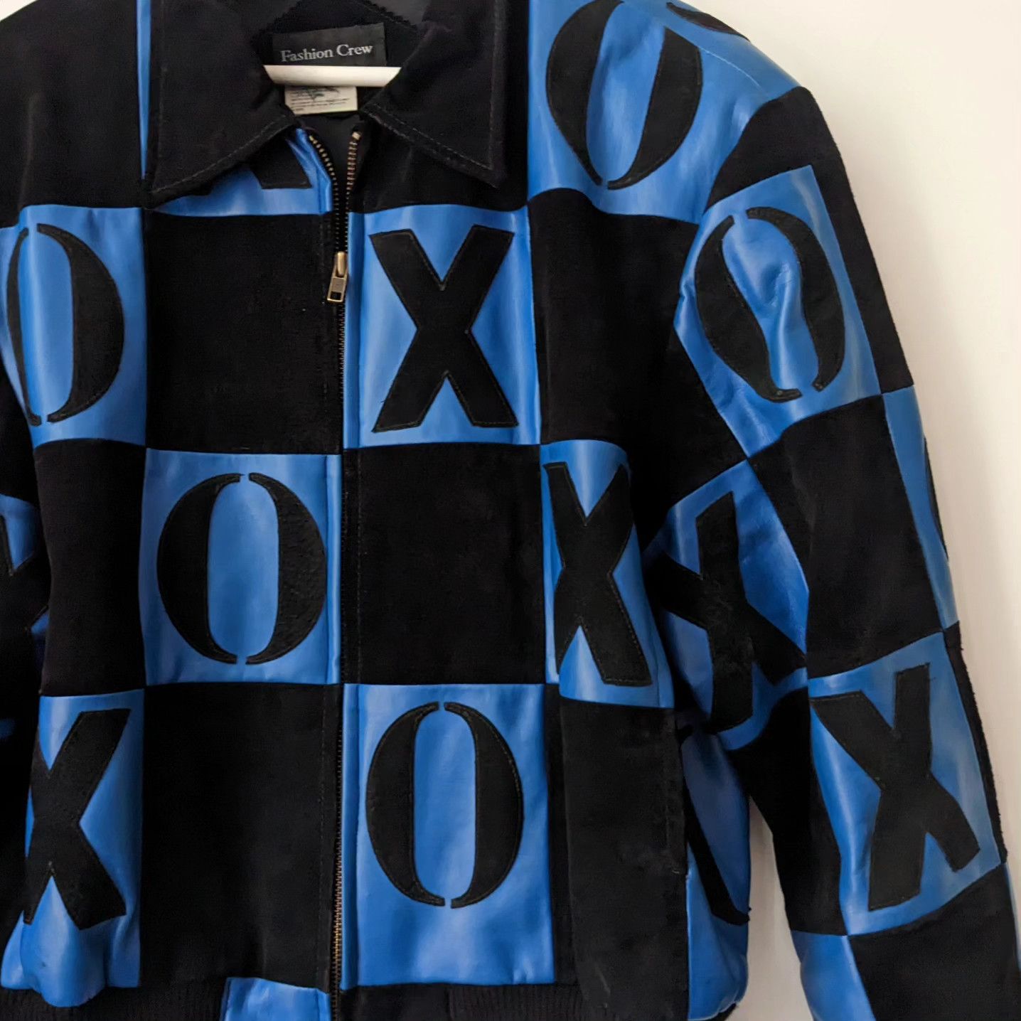 Vintage Vintage Tic Tac Toe Jacket XO Leather Zip Bomber Size US S / EU 44-46 / 1 - 5 Thumbnail
