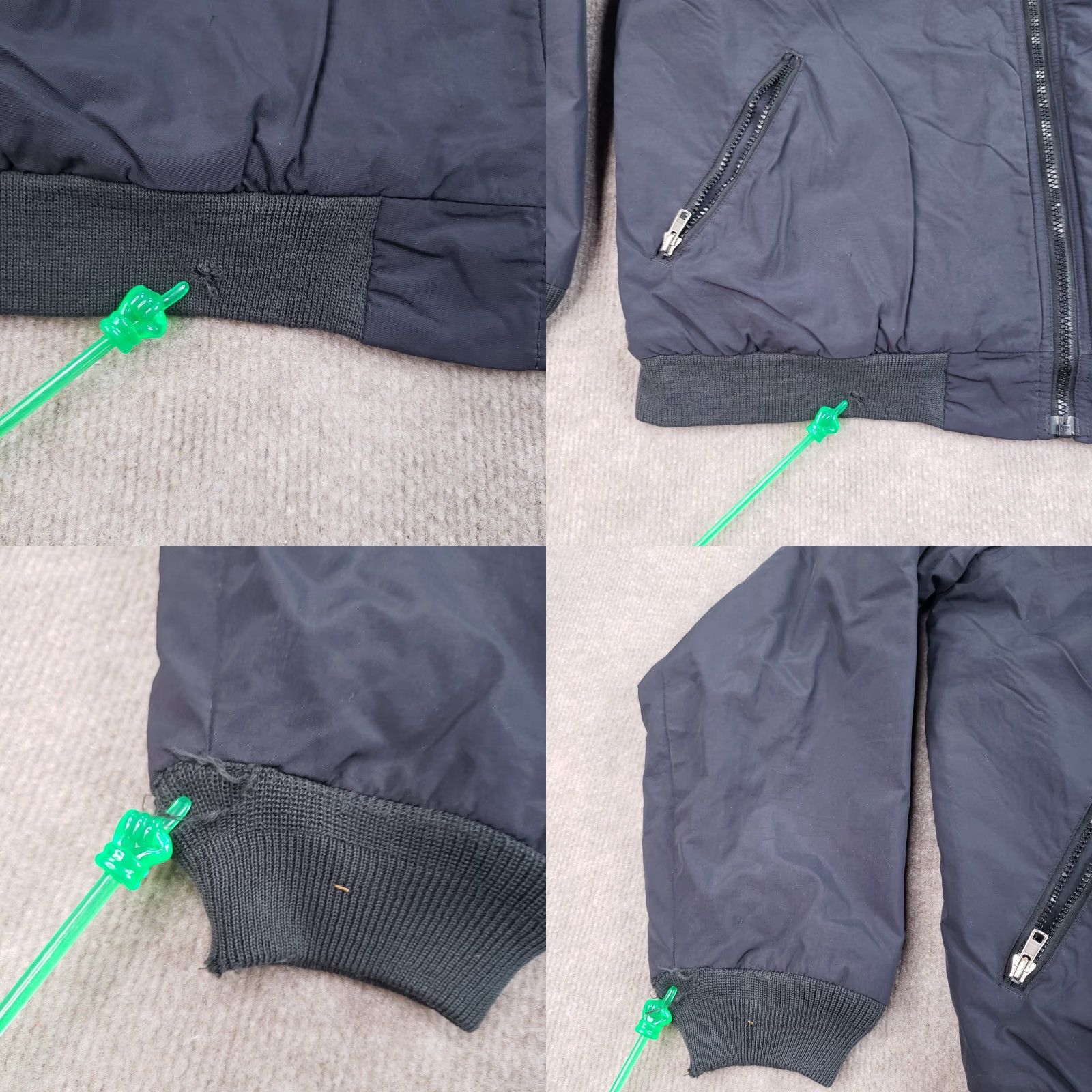 Vintage LL Bean Fleece Lined Mens Navy Blue Full Zip Long Sleeve Mock Neck Jacket Large Size US L / EU 52-54 / 3 - 8 Thumbnail