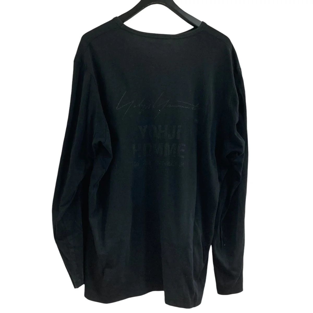 Yohji Yamamoto YOHJI YAMAMOTO black/ Long-sleeve staff T-shirt Size US L / EU 52-54 / 3 - 3 Thumbnail