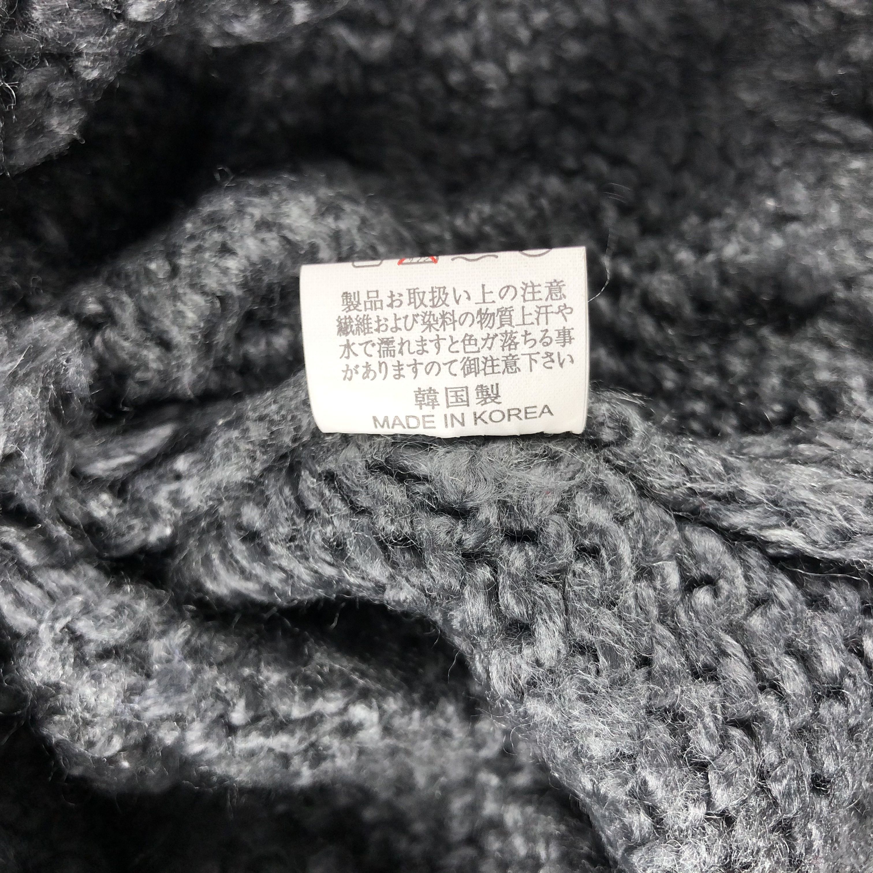 Vintage Gray Knit Crochet Beanie Snow Hat Snow Cap -D845 Size ONE SIZE - 5 Thumbnail