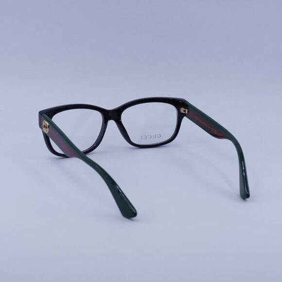 Gucci Gucci GG0278O 011 Eyeglasses Black 55mm Rectangle Frame Size ONE SIZE - 9 Thumbnail