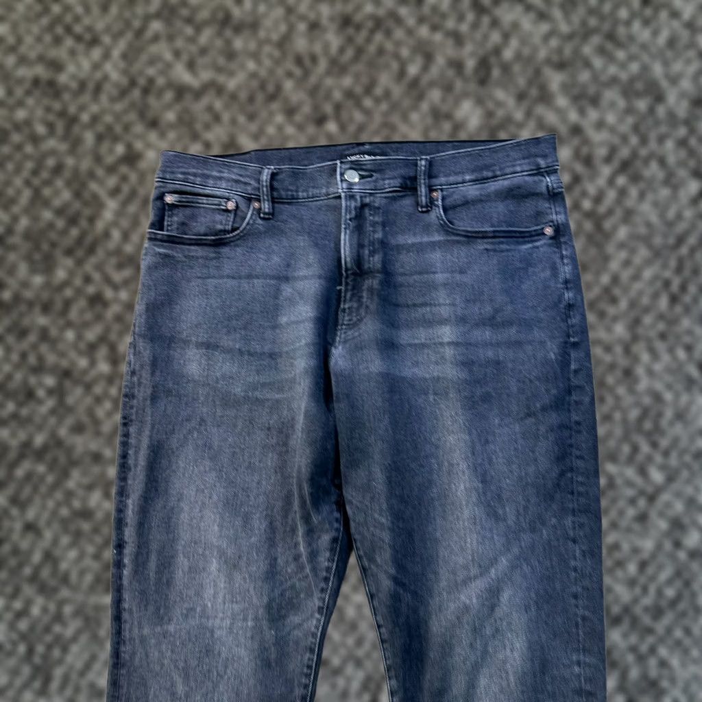 Lucky Brand Lucky Brand 412 Jeans Slim Straight Men 38x32 Black Denim Stretch Mid Rise 5-Pocket Belt Loops Image Size US 38 / EU 54 - 1 Thumbnail
