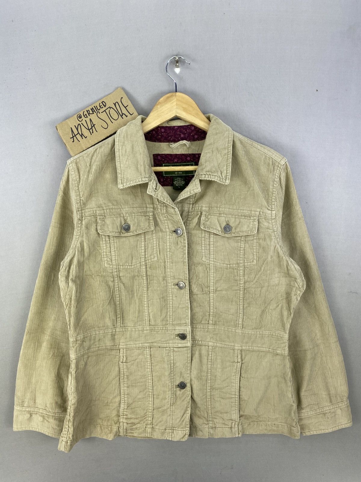 Eddie Bauer Corduroy Workwear Style Jacket
